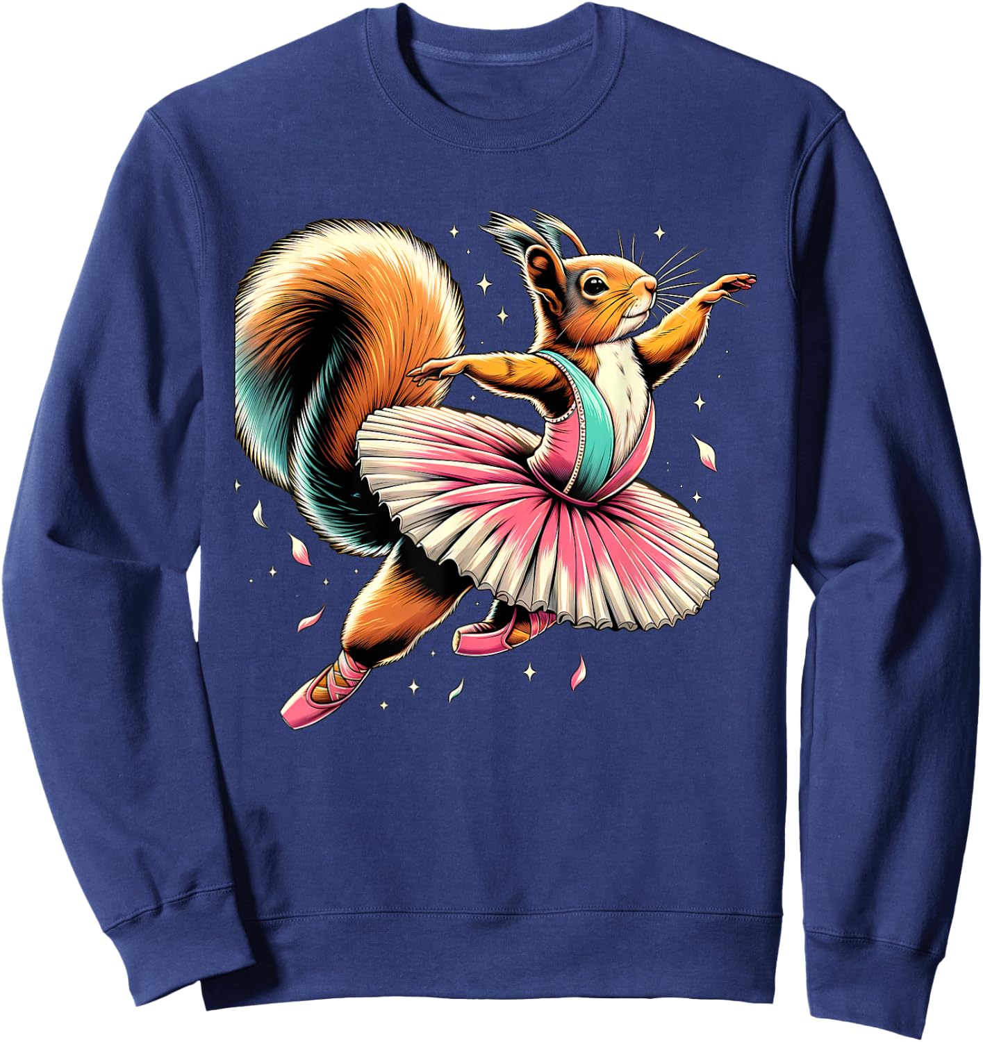 Ballerina Wild squirrel Dancing Sweatshirt - Sweatshirt | Navy
