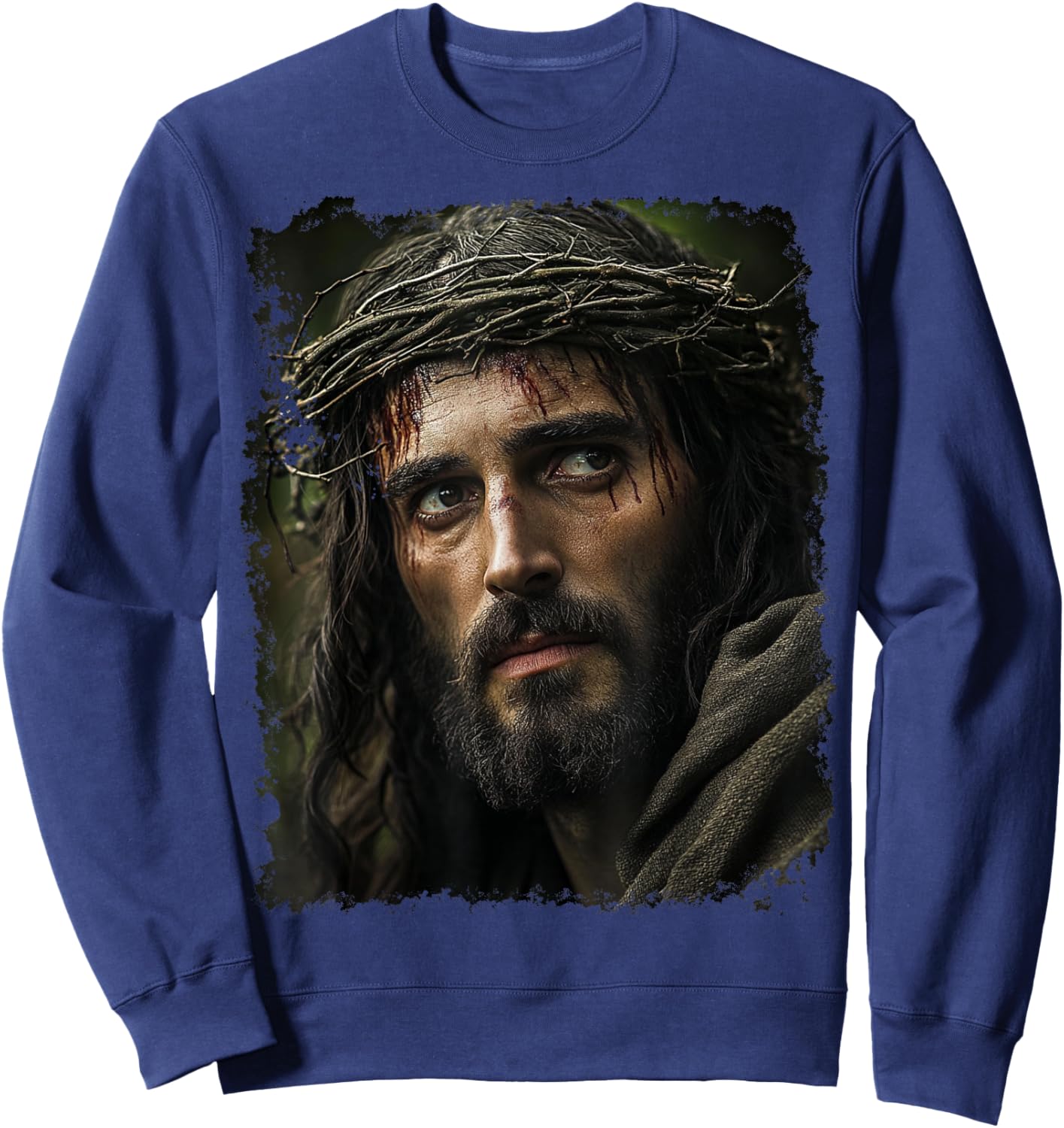 Christian Jesus Christ Sweatshirt - Sweatshirt | Navy