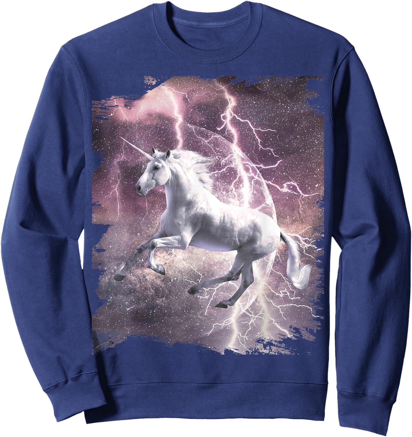 Epic Lightning Unicorn Sweatshirt - Sweatshirt | Navy