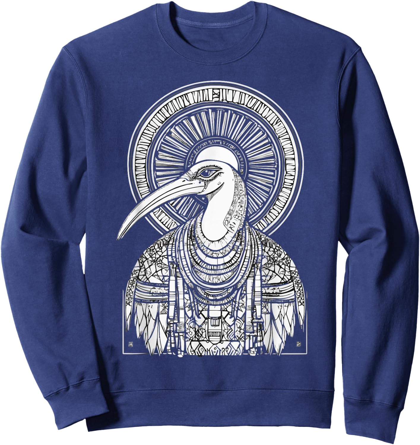 Thoth Egyptian God Egyptian Mythology Pyramid Ancient Egypt Sweatshirt - Sweatshirt | Navy