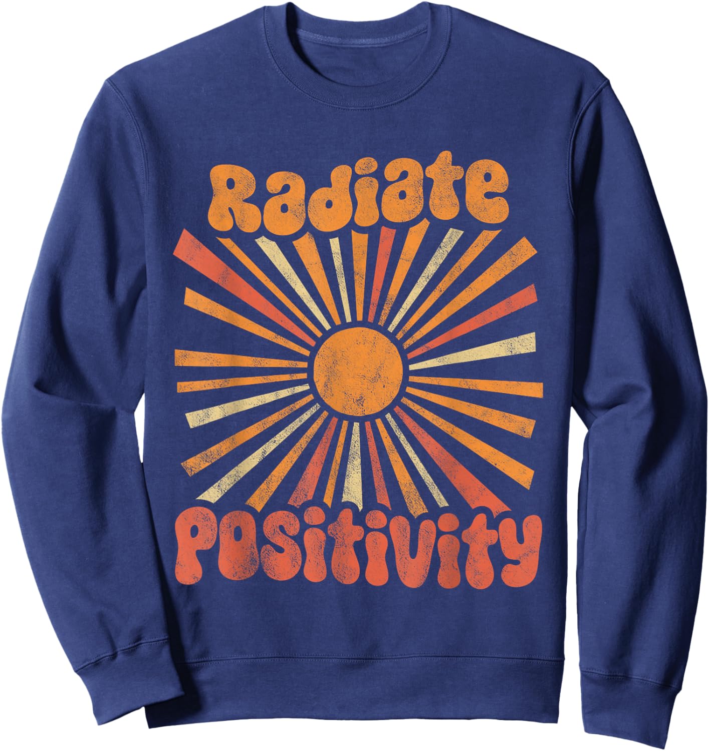 Radiate Positivity Sweatshirt - Sweatshirt | Navy
