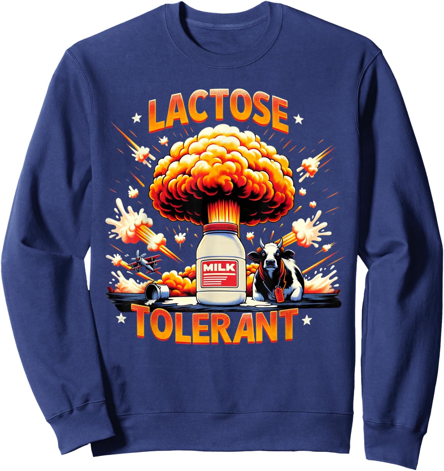 Lactose Tolerant Sweatshirt - Sweatshirt | Navy