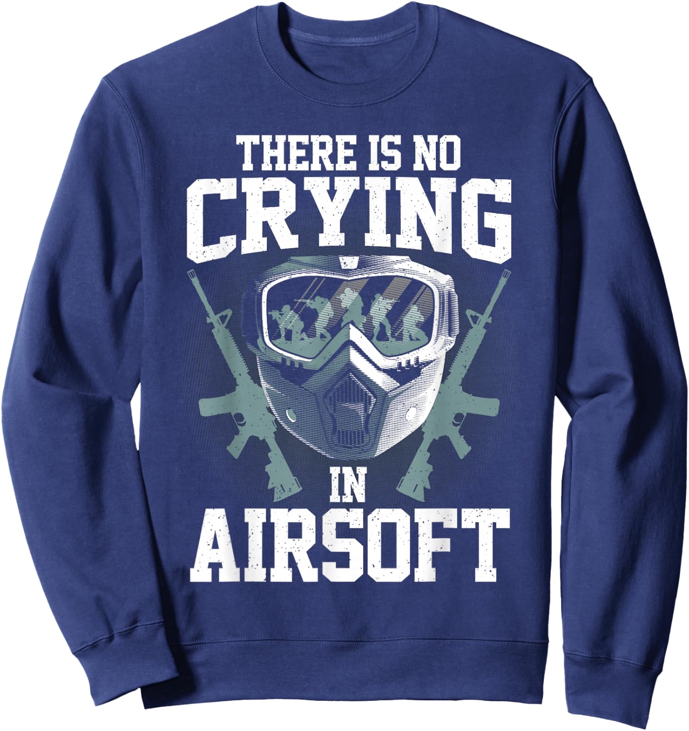 Funny Airsoft Art Women Shooting Airsoft Gun Lover Sweatshirt - Sweatshirt | Navy