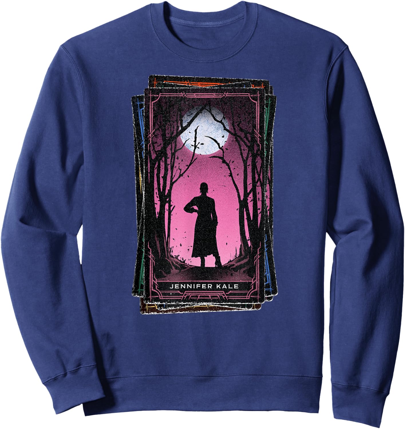 Marvel Agatha All Along Disney+ Jennifer Kale Tarot Card Sweatshirt - Sweatshirt | Navy