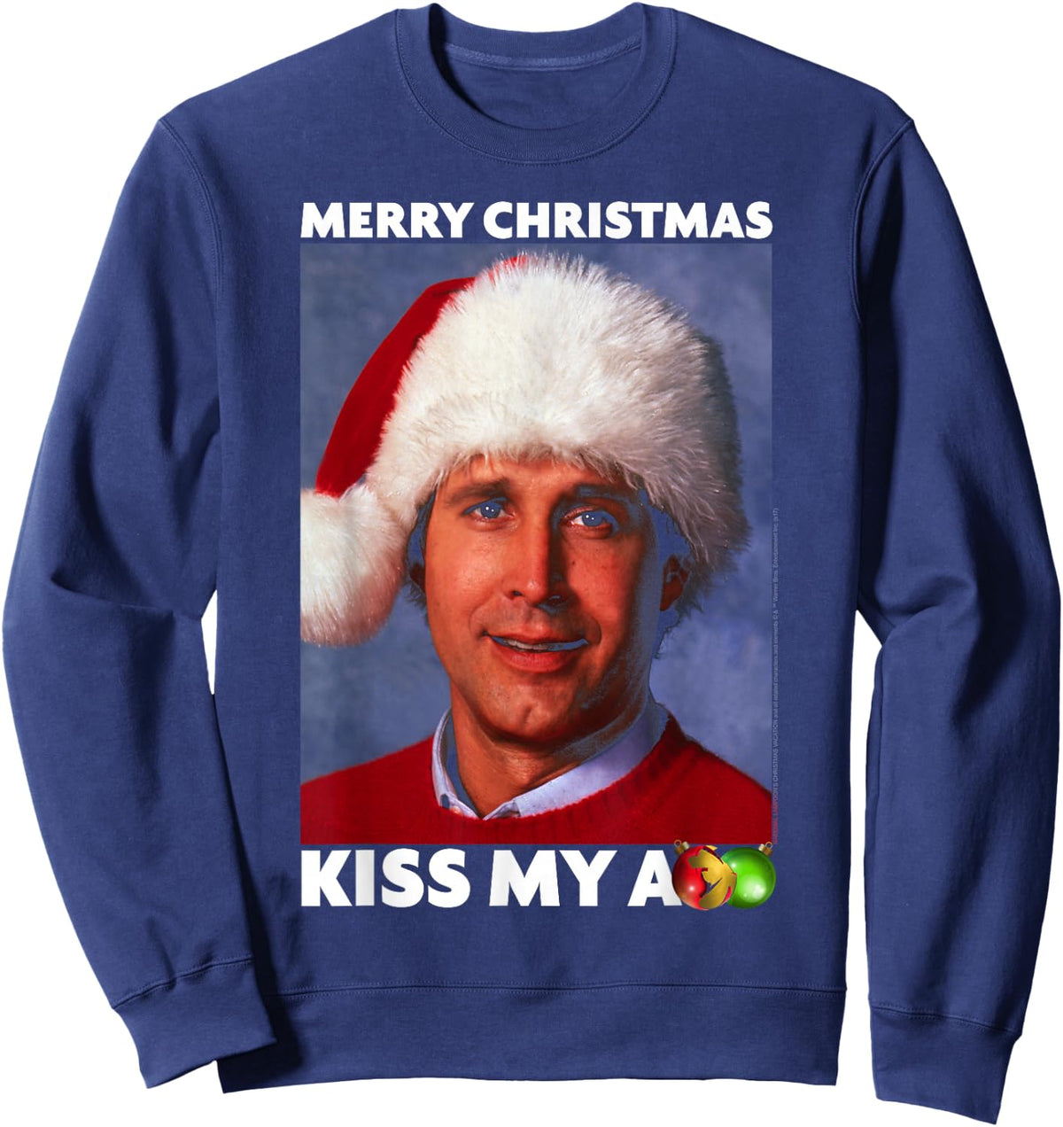 National Lampoon's Christmas Vacation Merry Kiss Sweatshirt - Sweatshirt | Navy