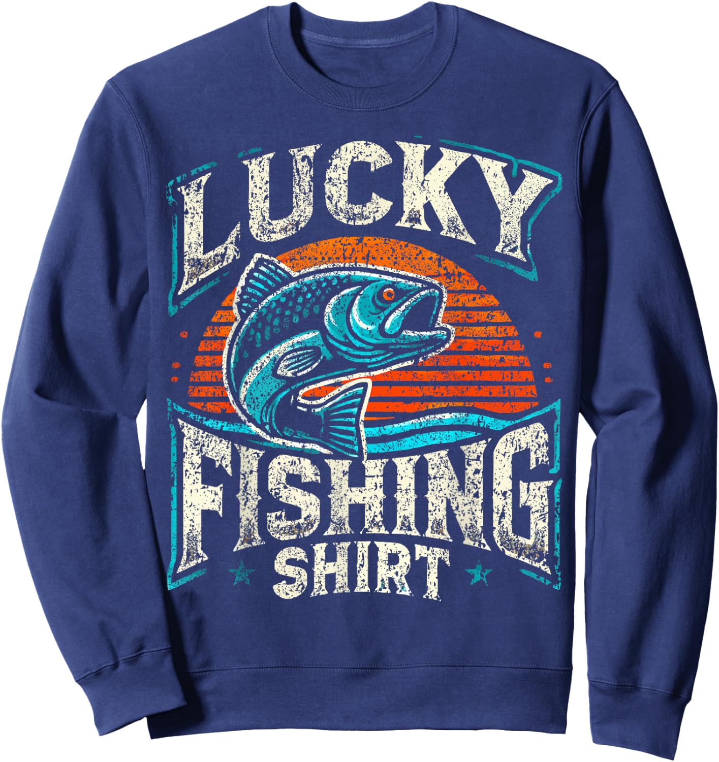 Lucky Fishing Sweatshirt - Sweatshirt | Navy