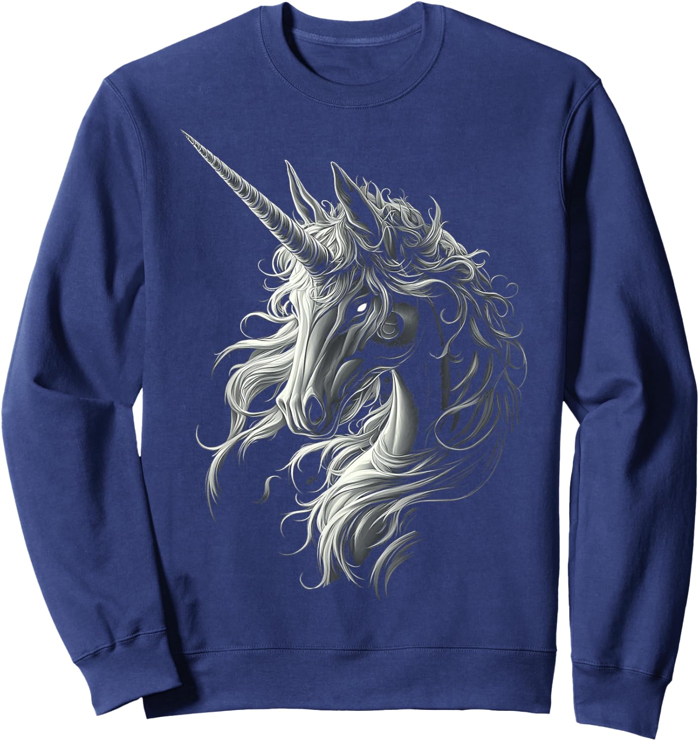 Unicorn Mythical Graphic Fantasy Art Unicorn Sweatshirt - Sweatshirt | Navy