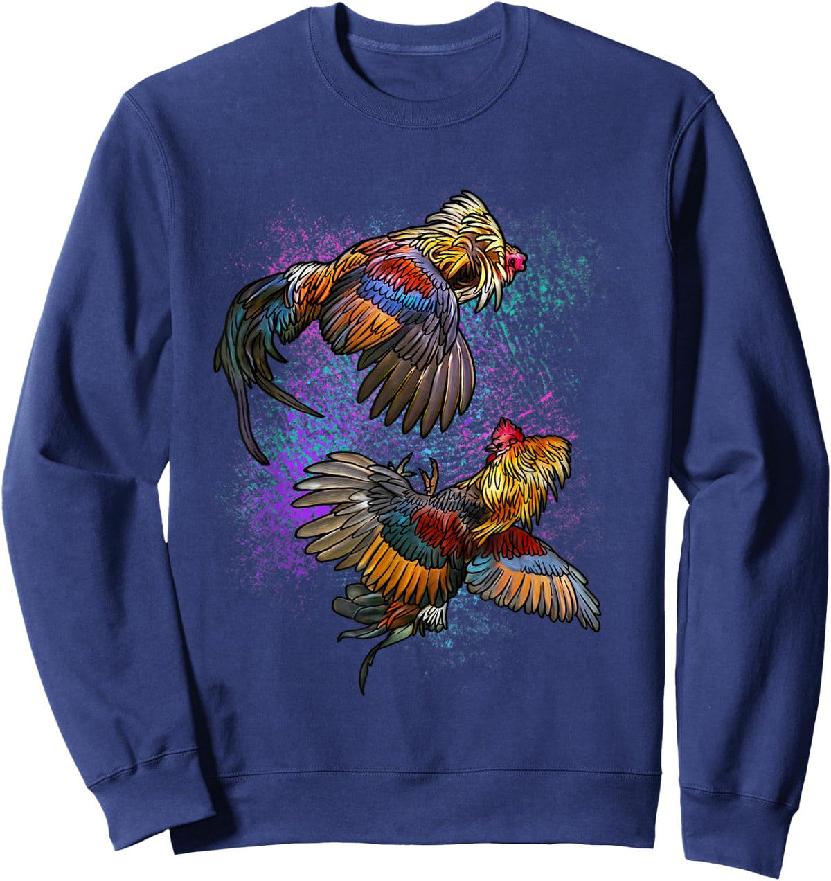 Peleas De Gallos Cockfighter Game Fowl Cockfighting Rooster Sweatshirt - Sweatshirt | Navy