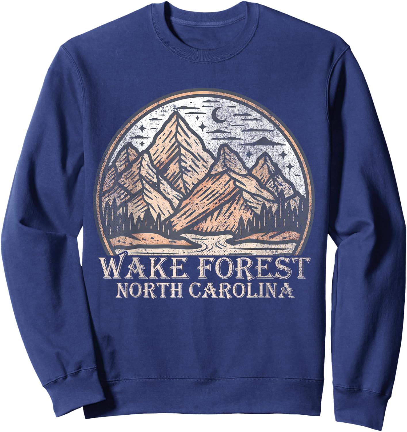 Wake Forest North Carolina NC | Outdoors Sweatshirt - Sweatshirt | Navy