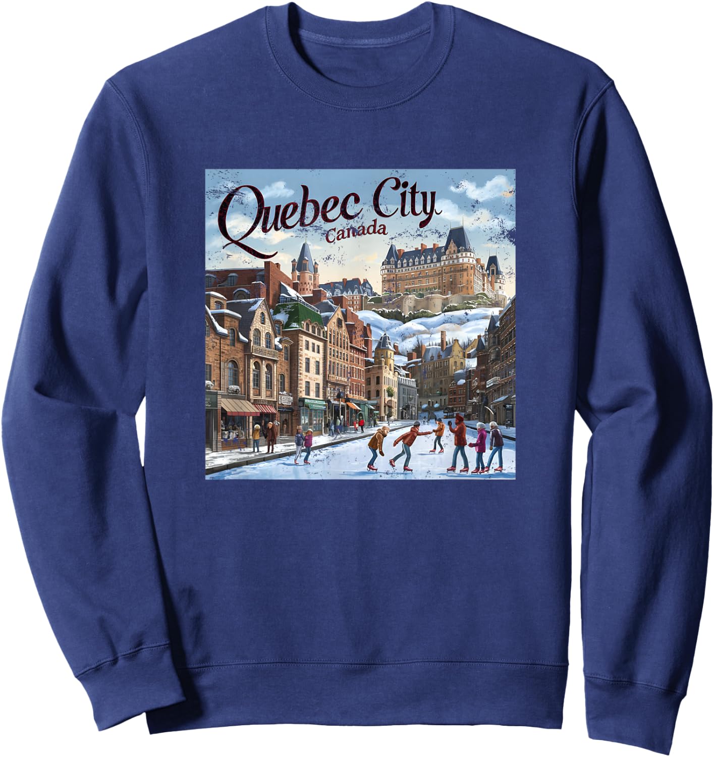 Quebec City Canada Sweatshirt - Sweatshirt | Navy