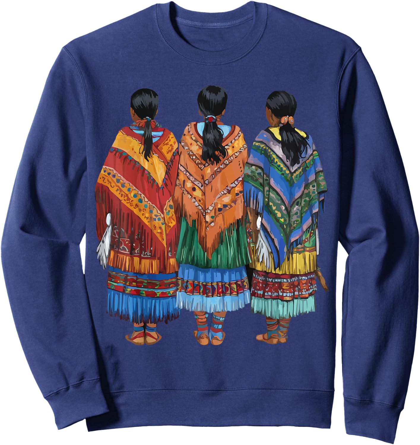 Indigenous People Mexico Native American Tarahumara Tribe Sweatshirt - Sweatshirt | Navy