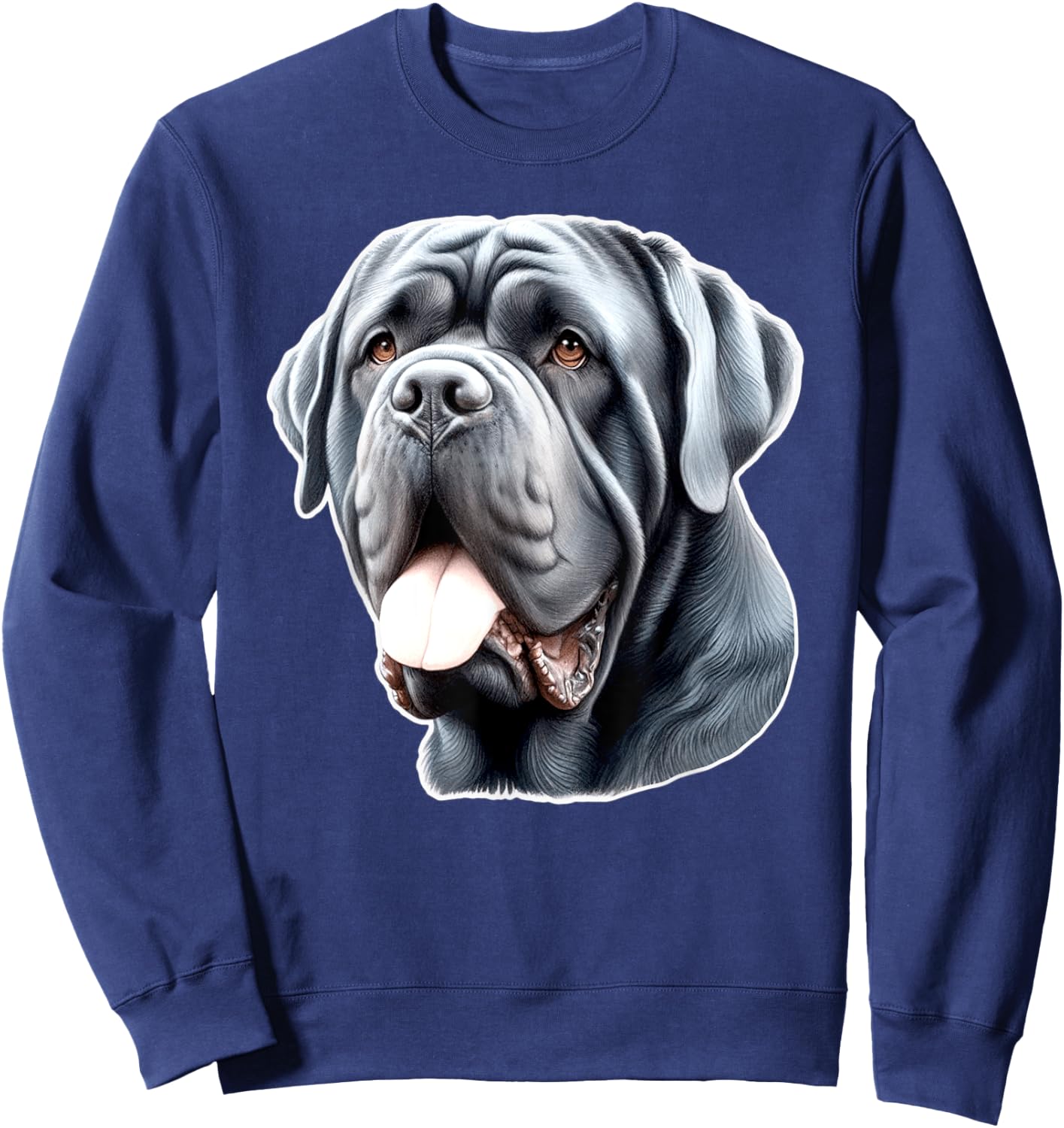 Neapolitan Mastiff Dog Men Women Kids Sweatshirt - Sweatshirt | Navy