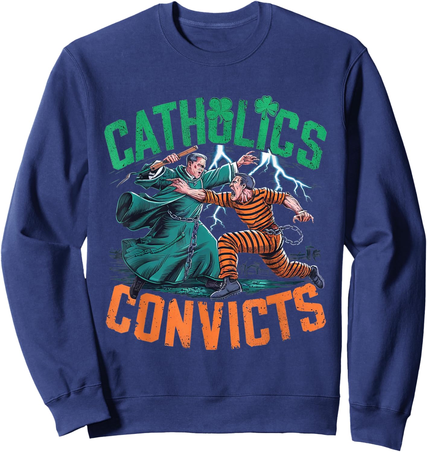 Classic Catholics vs Convicts 1988 Sweatshirt - Sweatshirt | Navy