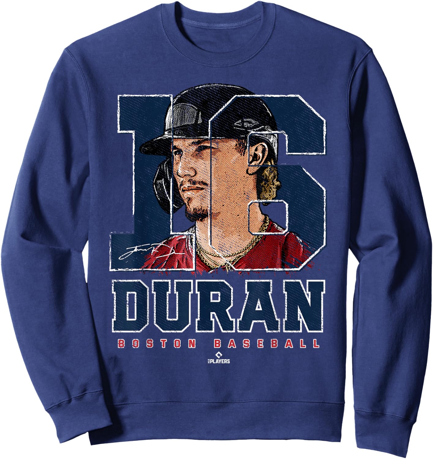 Silhouette Jarren Duran Boston MLBPA Sweatshirt - Sweatshirt | Navy