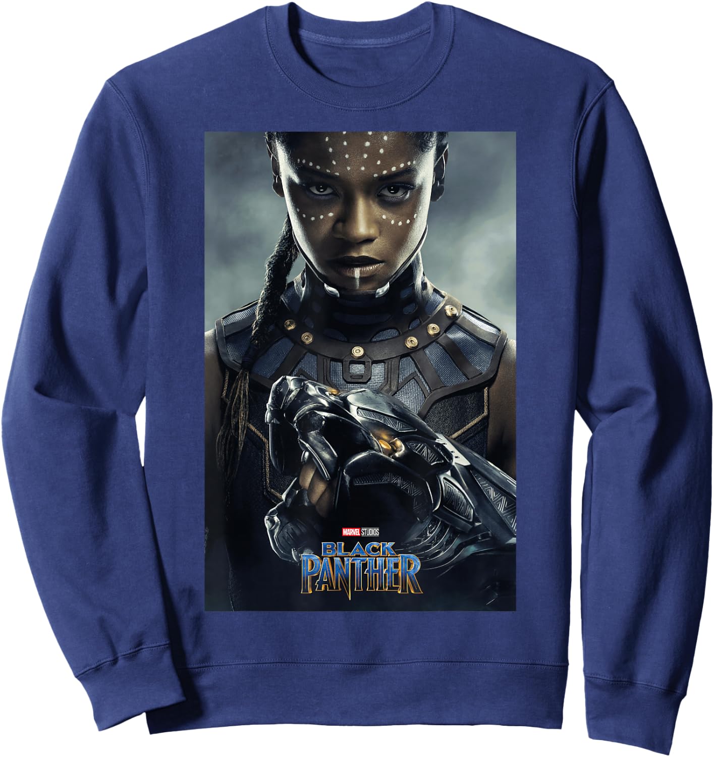 Marvel Black Panther Movie Shuri Poster Graphic Sweatshirt - Sweatshirt | Navy
