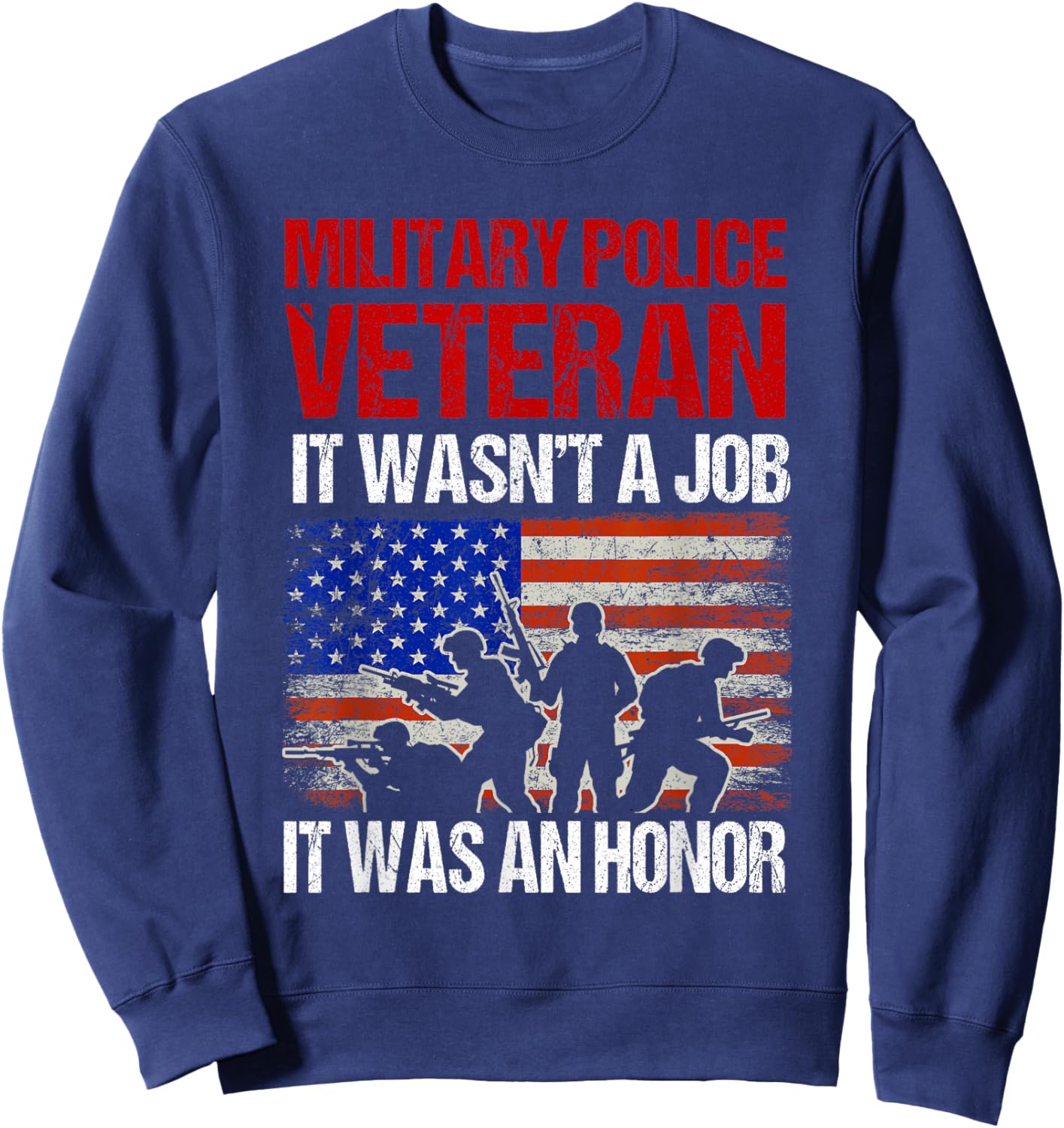 Military police veteran Sweatshirt - Sweatshirt | Navy
