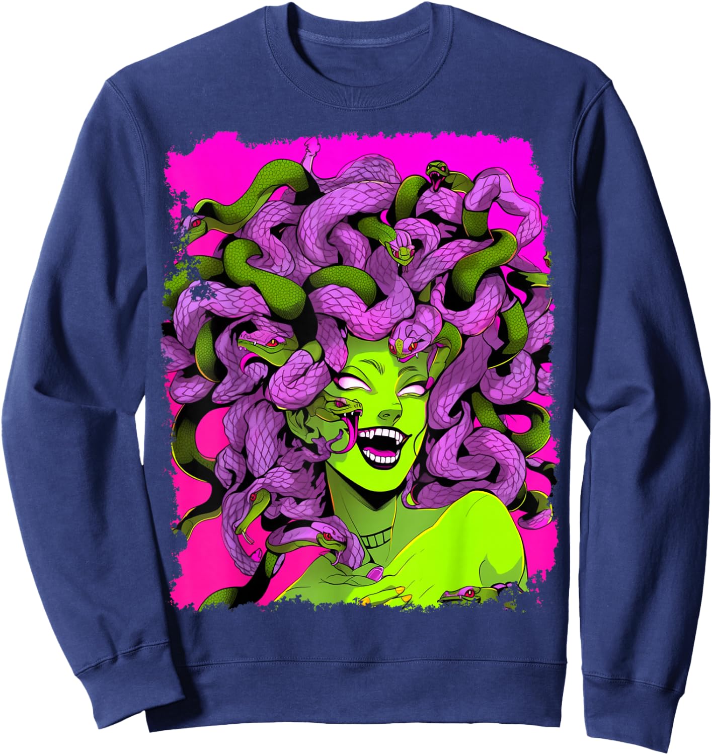Medusa Pink Sweatshirt - Sweatshirt | Navy