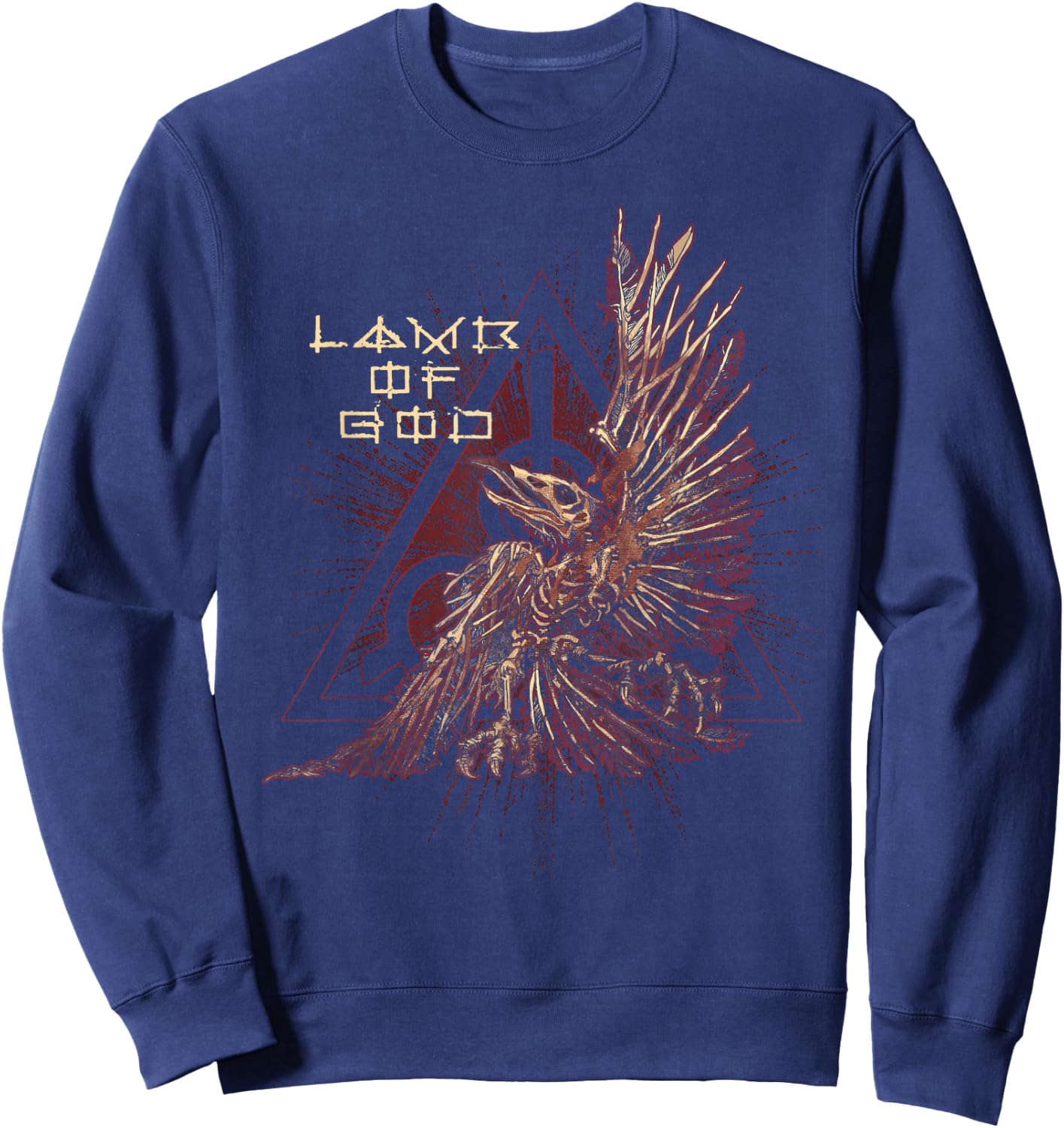 Lamb of God Duo Chrome Bird Sweatshirt - Sweatshirt | Navy