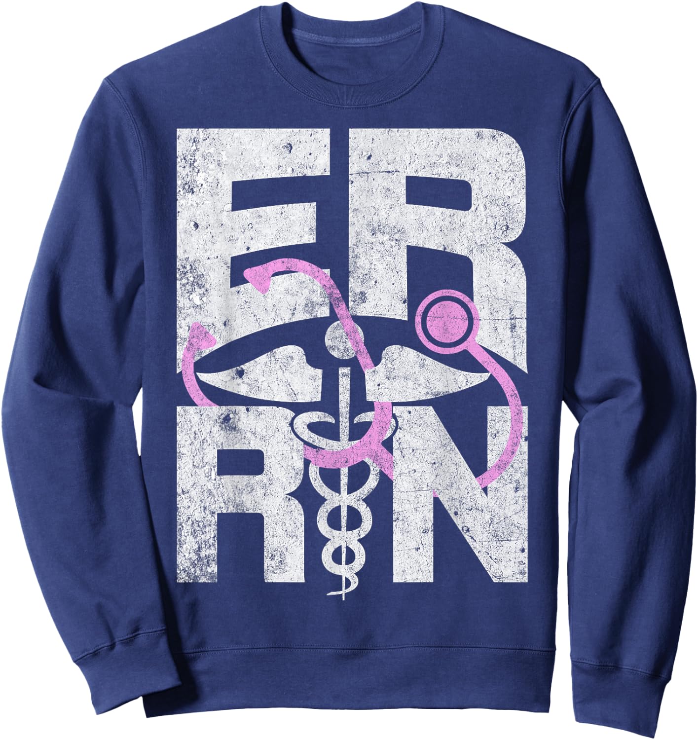ER Registered Nurse - Funny Emergency Room RN Nurse Gifts Sweatshirt - Sweatshirt | Navy