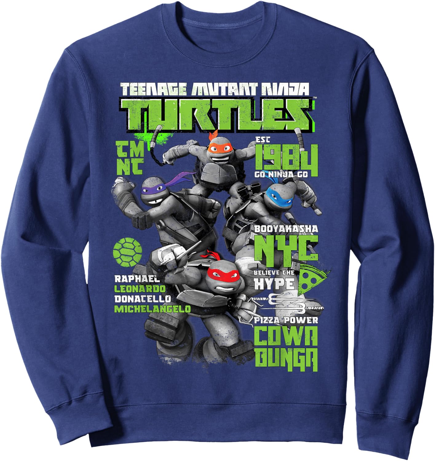 Teenage Mutant Ninja Turtles Magazine Cover Sweatshirt - Sweatshirt | Navy