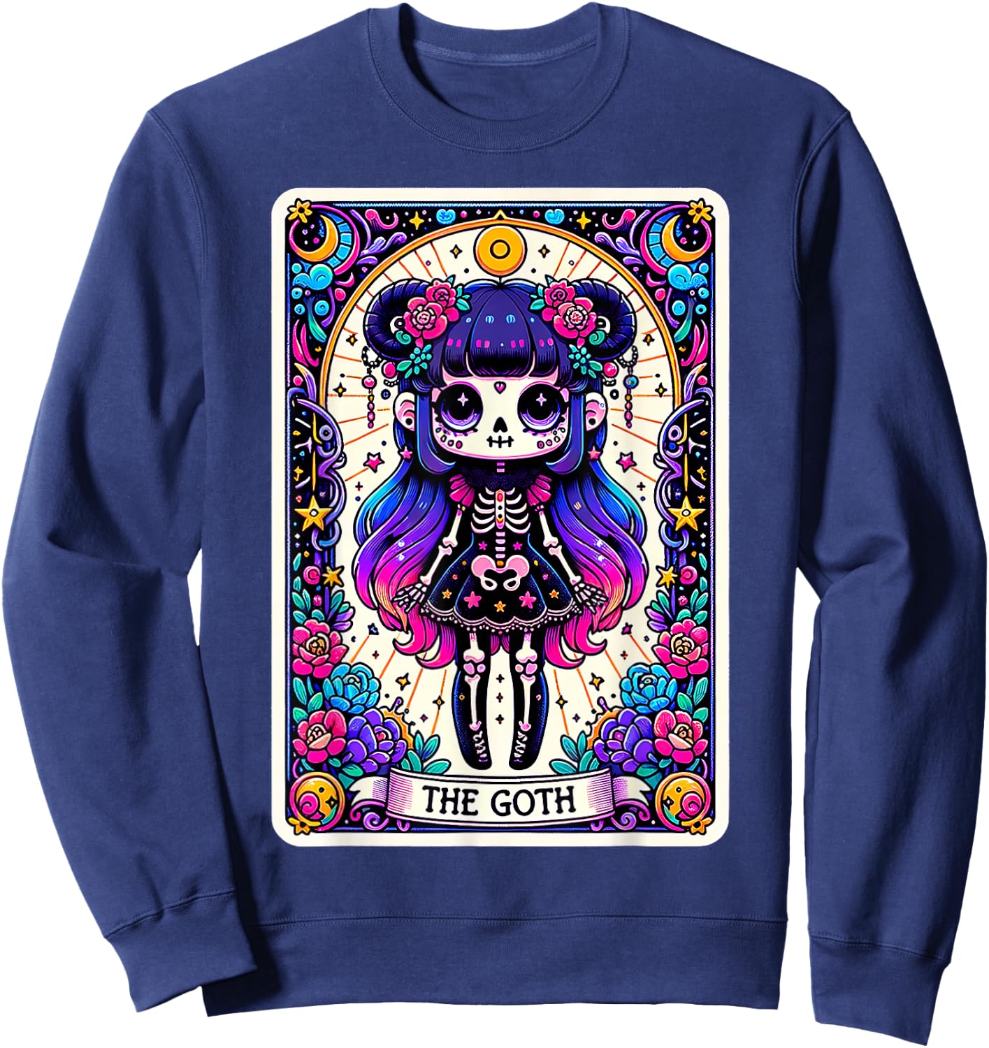 The Goth Tarot Card Sweatshirt - Sweatshirt | Navy