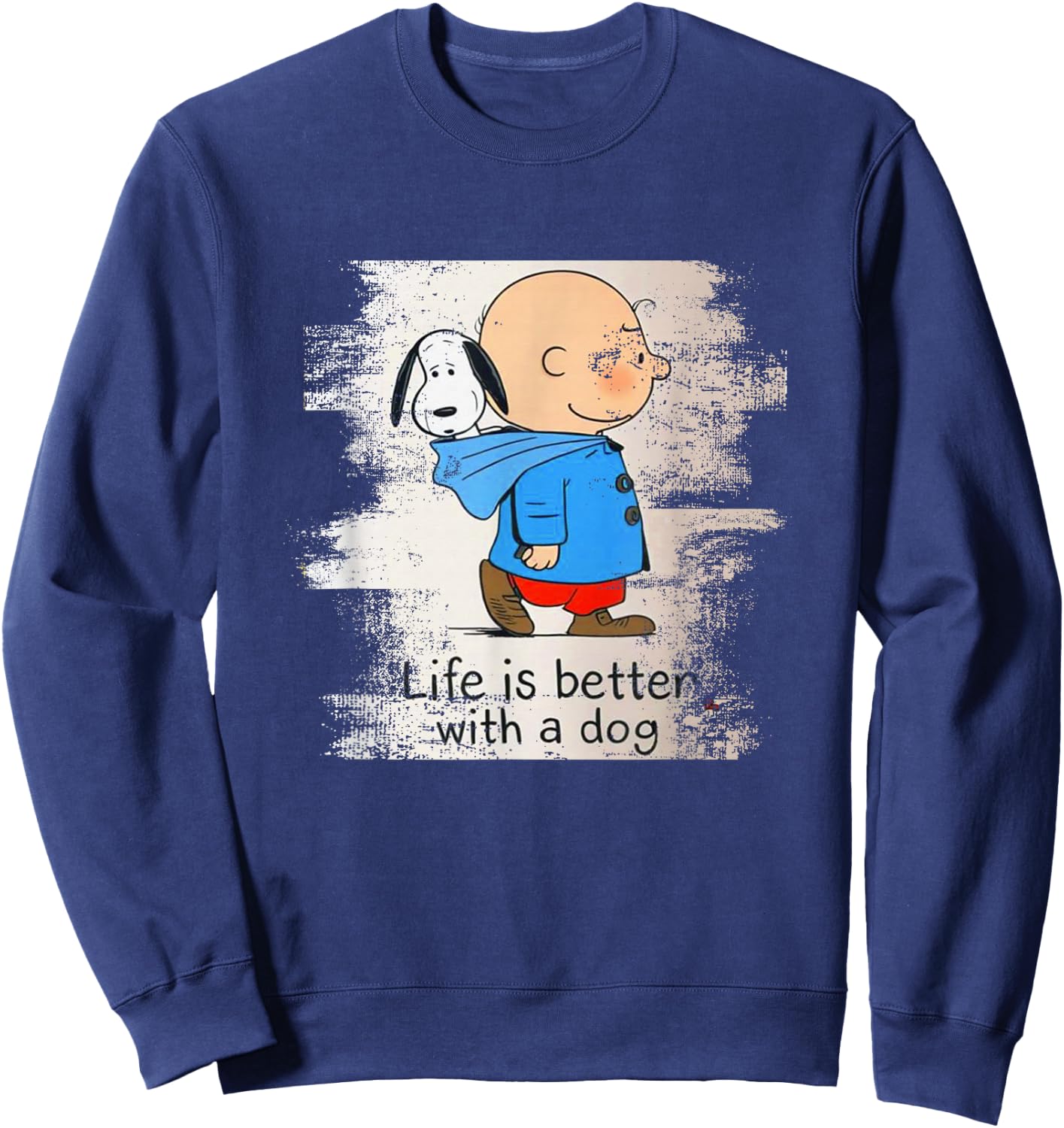 Life Is Better With A Dog Sweatshirt - Sweatshirt | Navy