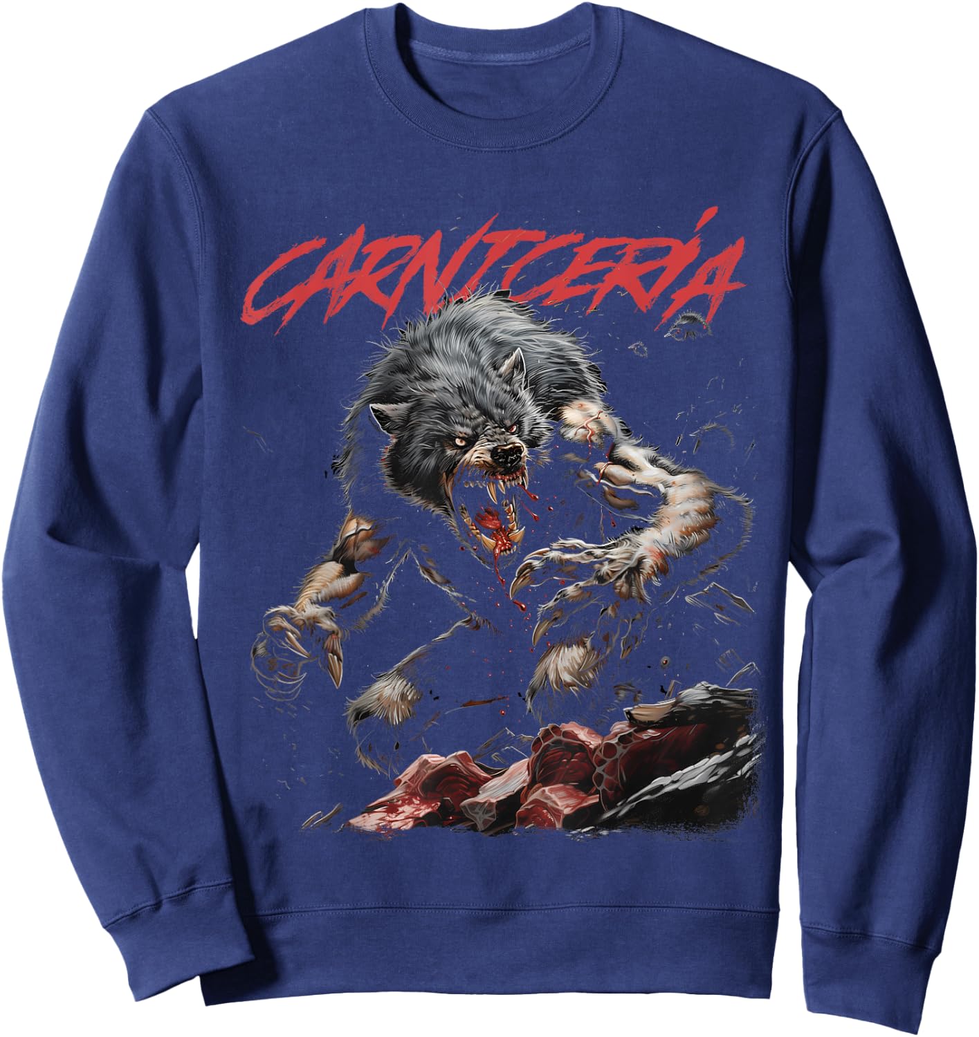 Angry Werewolf Sweatshirt - Sweatshirt | Navy