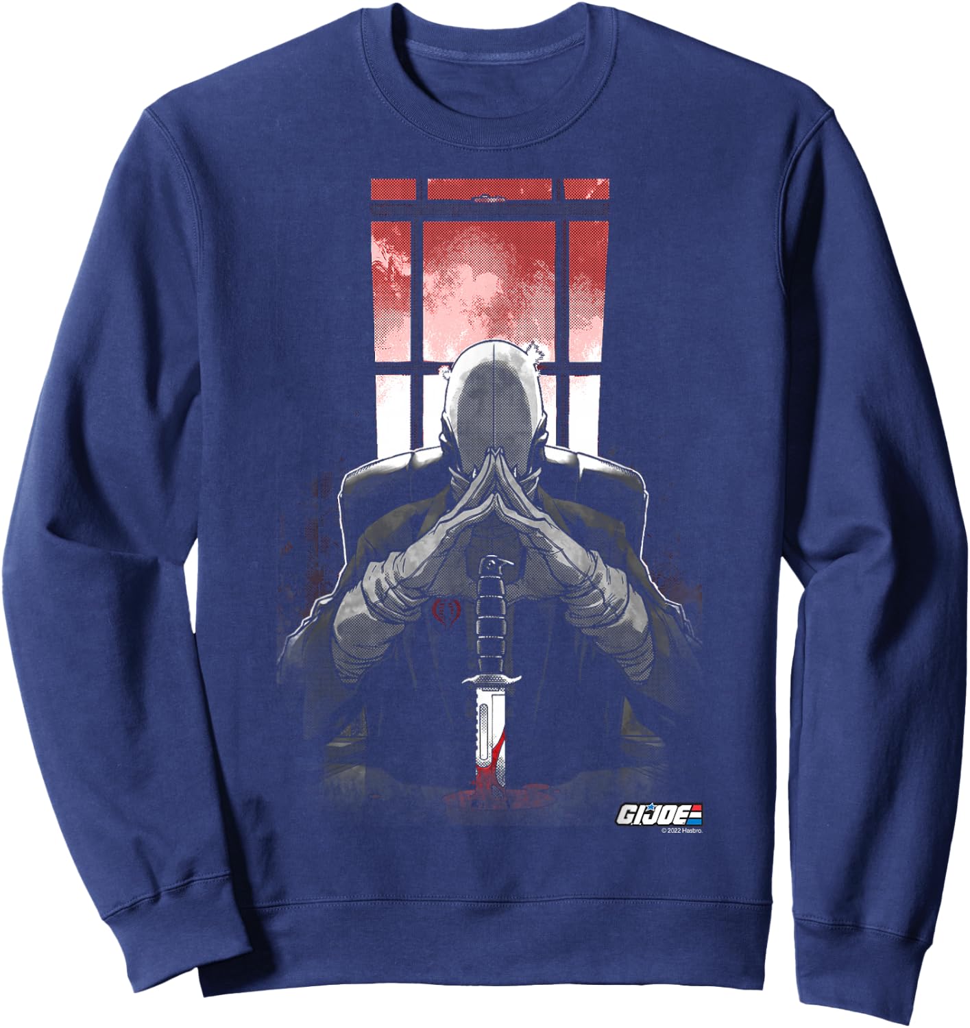 G.I. Joe A Real American Hero Cobra Commander Retro Portrait Sweatshirt - Sweatshirt | Navy