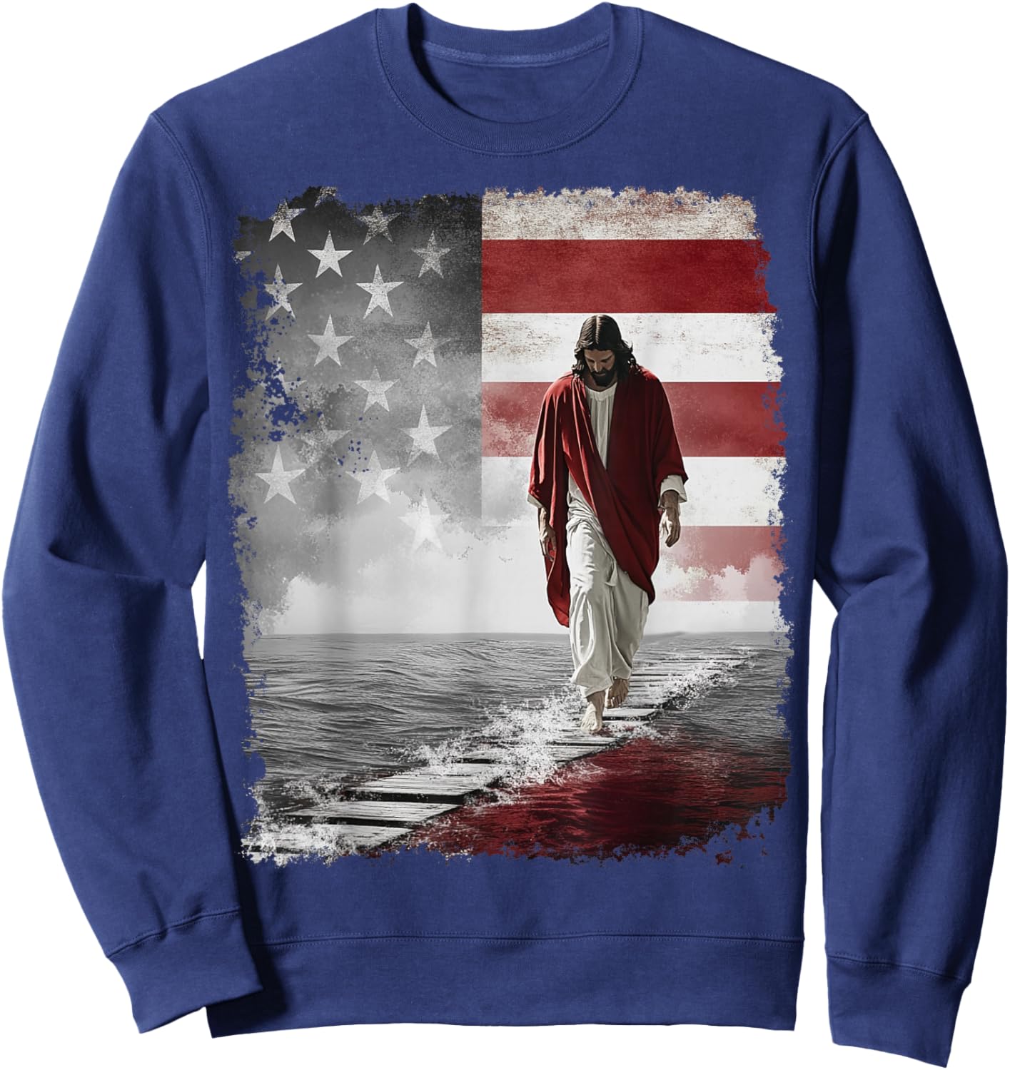 King Jesus Christ Sweatshirt - Sweatshirt | Navy
