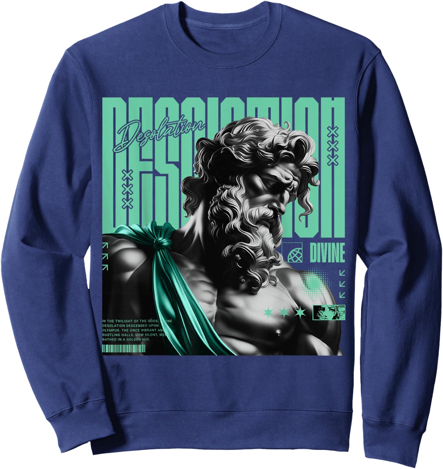 Desolation Retro Green Glow 1s Matching Women Sweatshirt - Sweatshirt | Navy