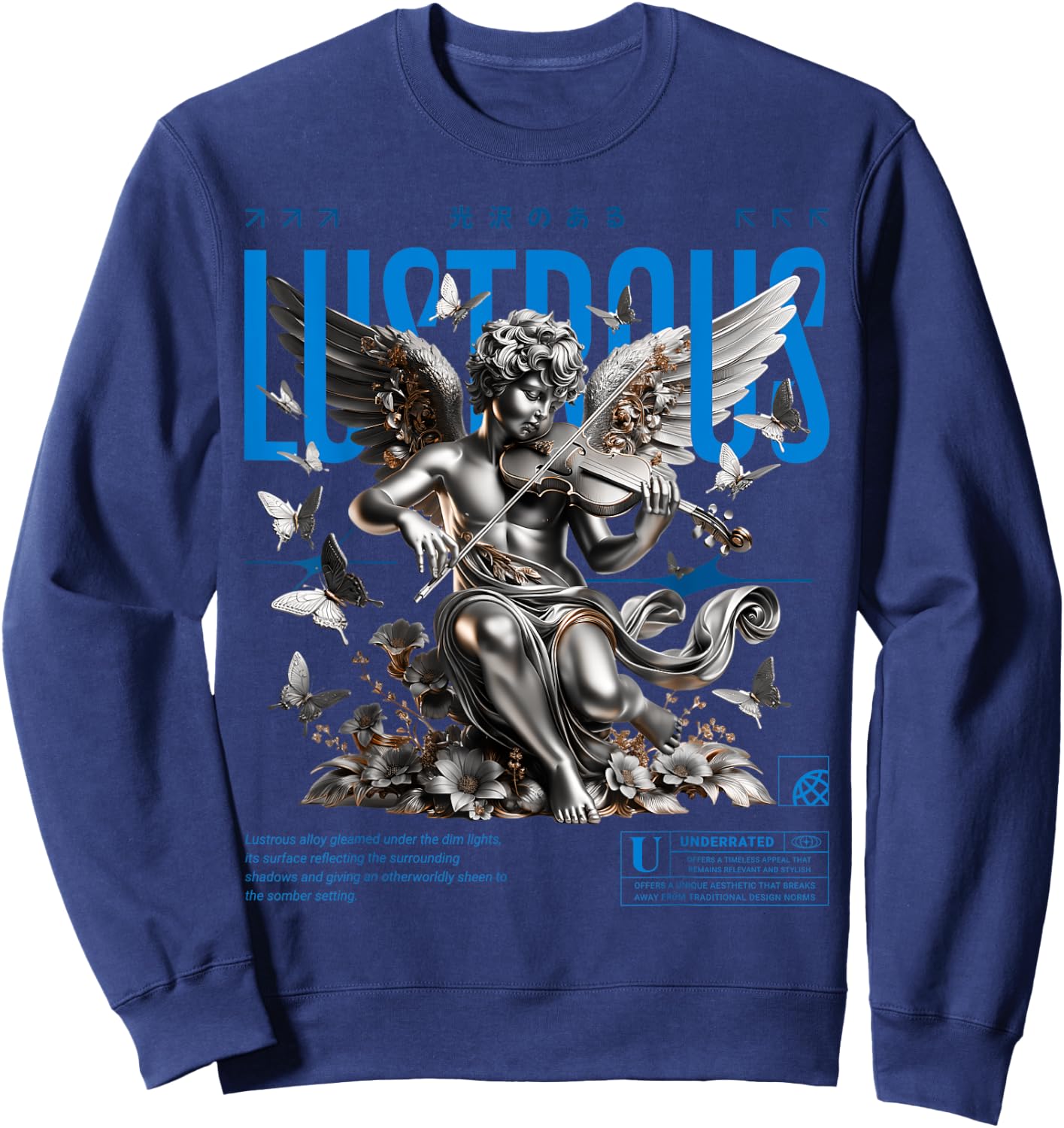 Lustrous Military Blue 4s Matching Women Sweatshirt - Sweatshirt | Navy