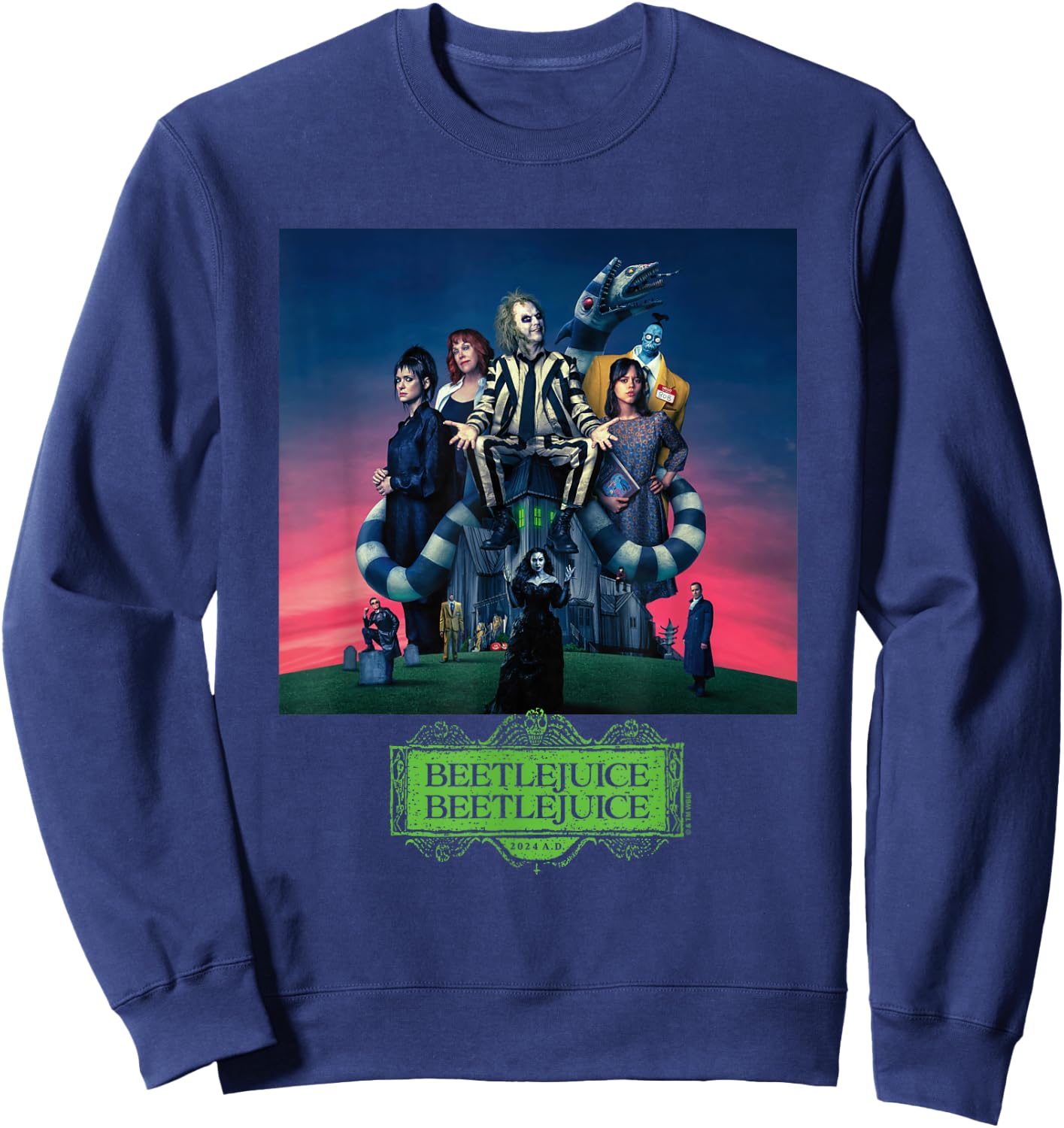 Beetlejuice Gangs All Here Sweatshirt - Sweatshirt | Navy