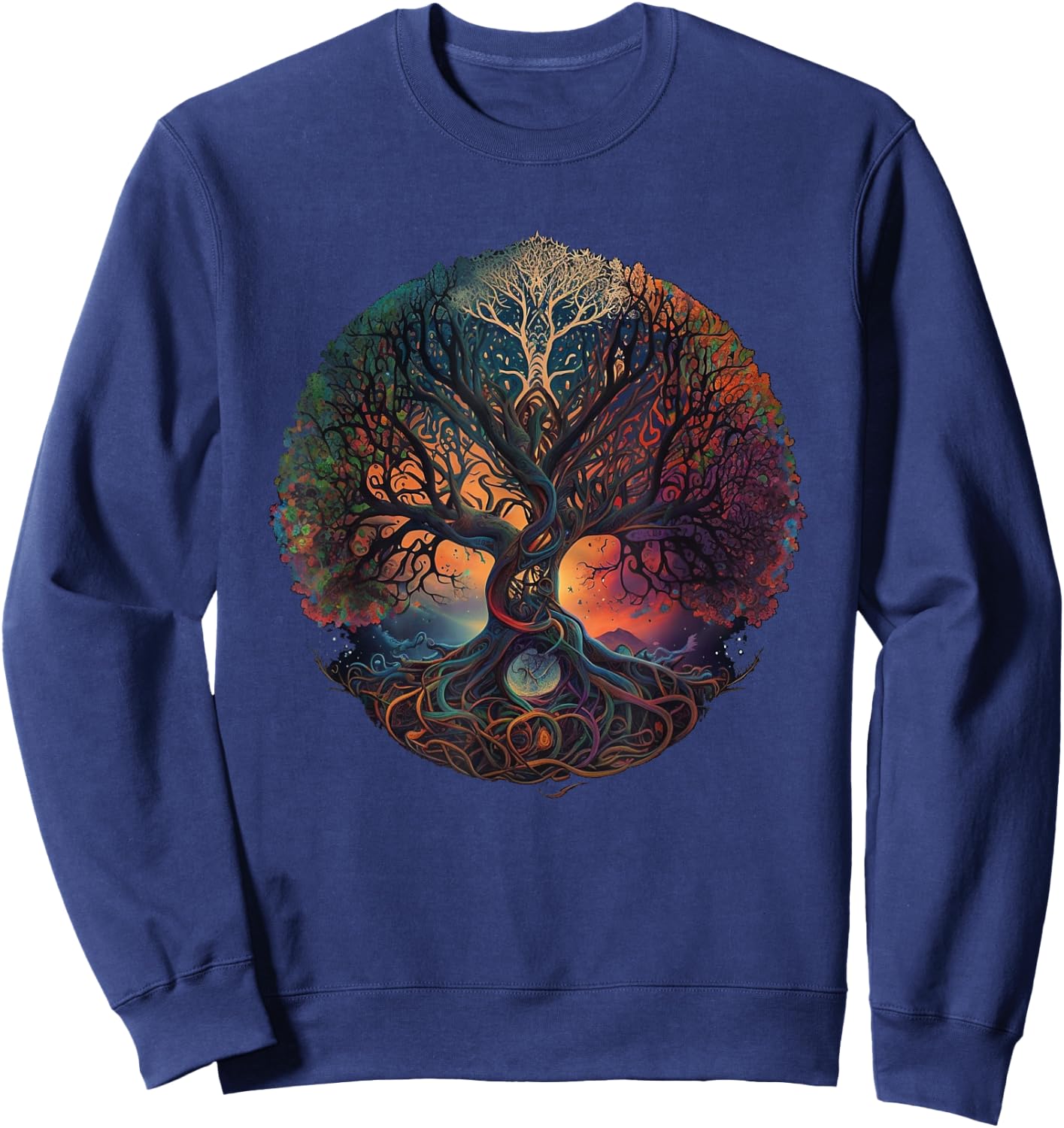 Tree Of Life Gift The Tree Of Life Meditation Sweatshirt - Sweatshirt | Navy