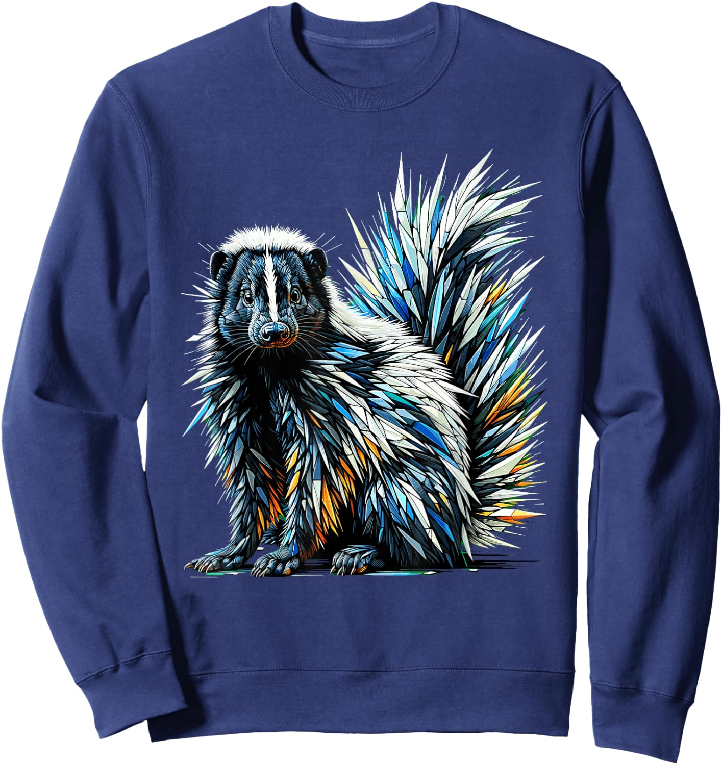 Polygon Art Skunk Lover Skunks Sweatshirt - Sweatshirt | Navy
