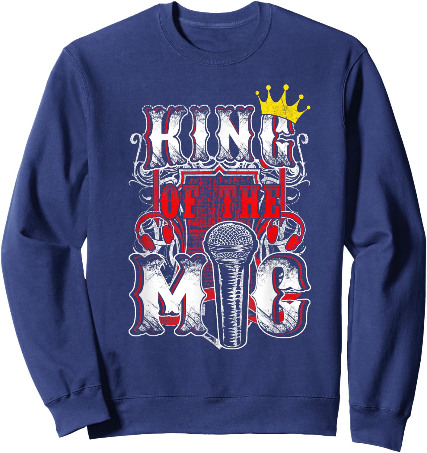 King Of The Mic & boys in Hip Hop & Rap Sweatshirt - Sweatshirt | Navy