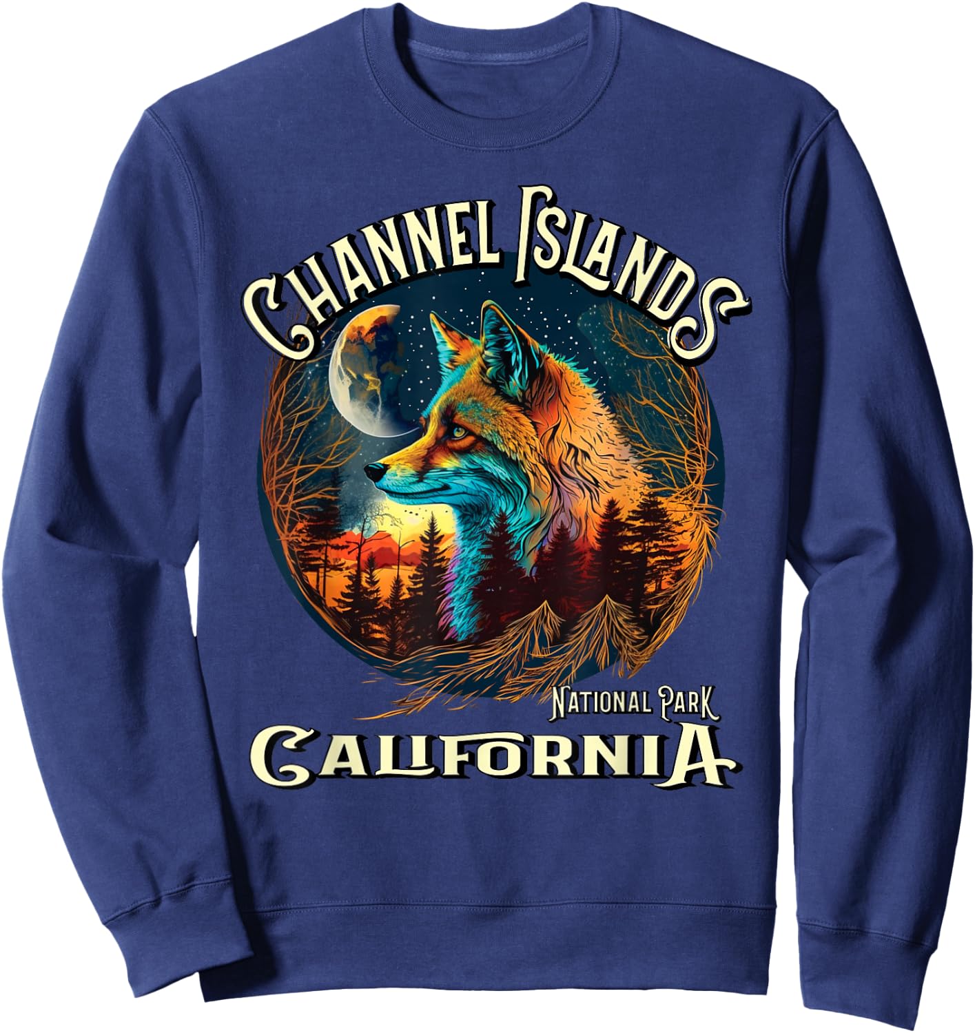 Channel Islands National Park California Island Fox Keepsake Sweatshirt - Sweatshirt | Navy