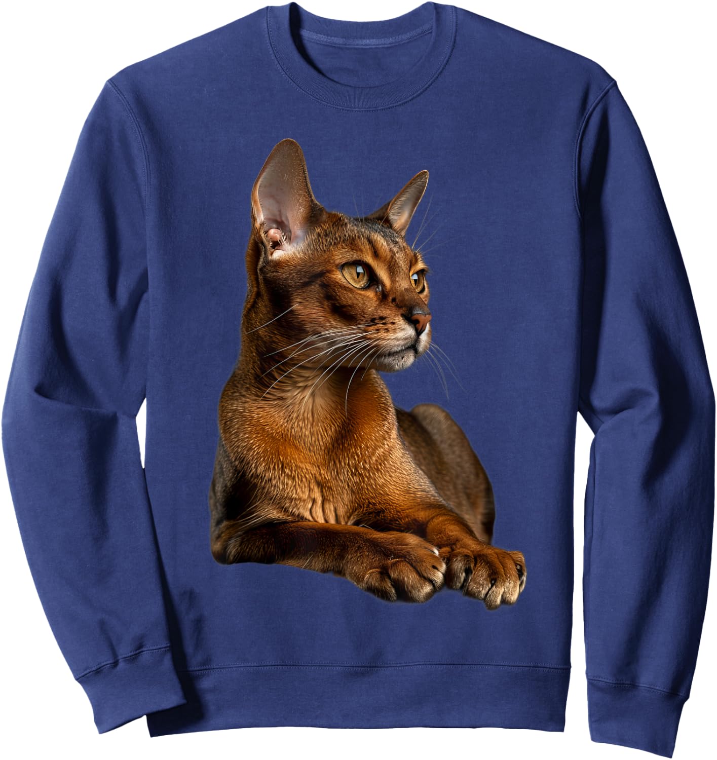 Abyssinian Cat Sweatshirt - Sweatshirt | Navy