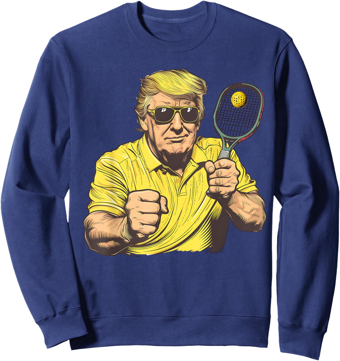 Funny Pickleball Lovers Graphics Pickle Ball Men Women Dad Sweatshirt - Sweatshirt | Navy
