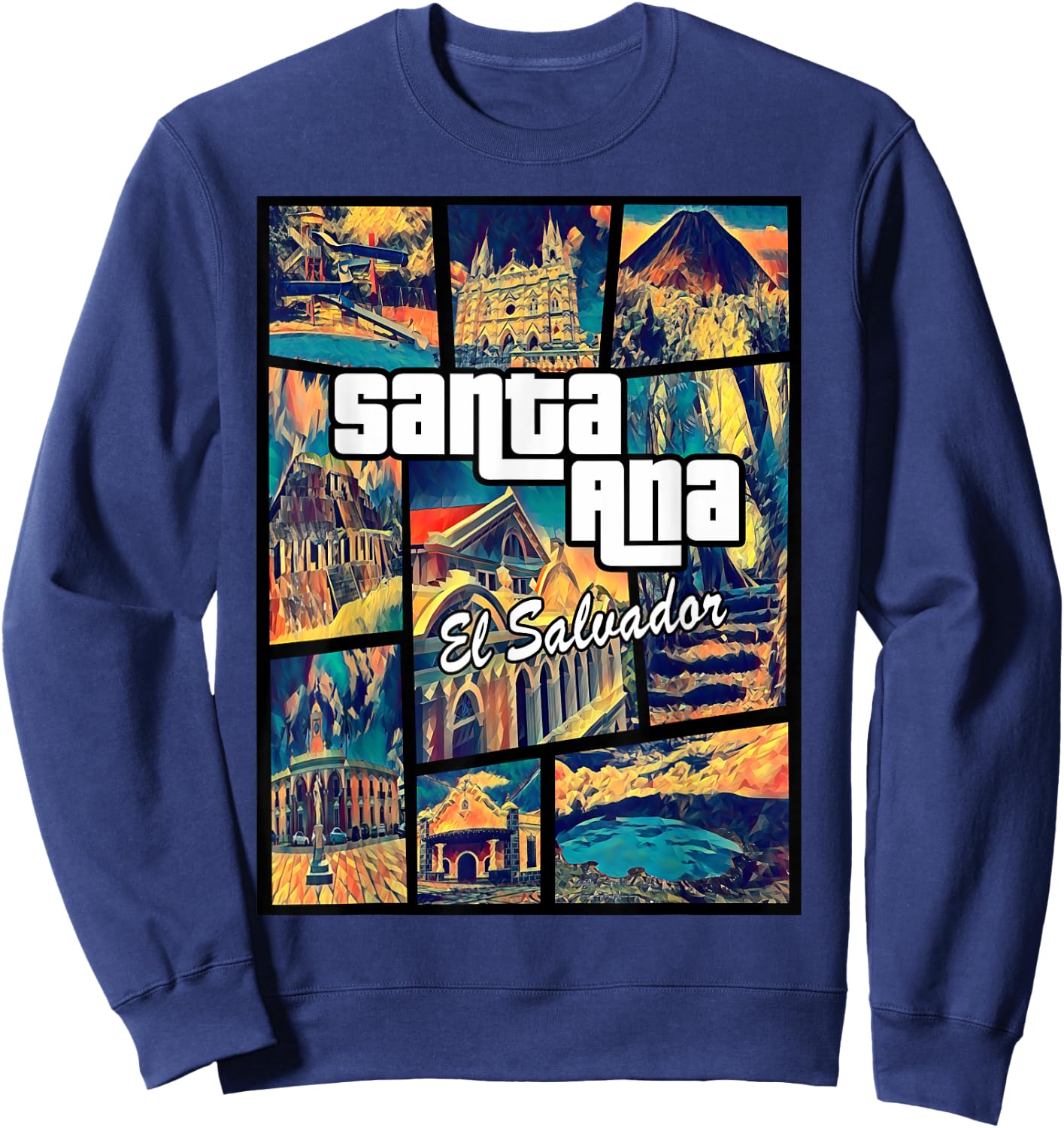 Santa Ana El Salvador Proud Santaneco Sweatshirt - Sweatshirt | Navy