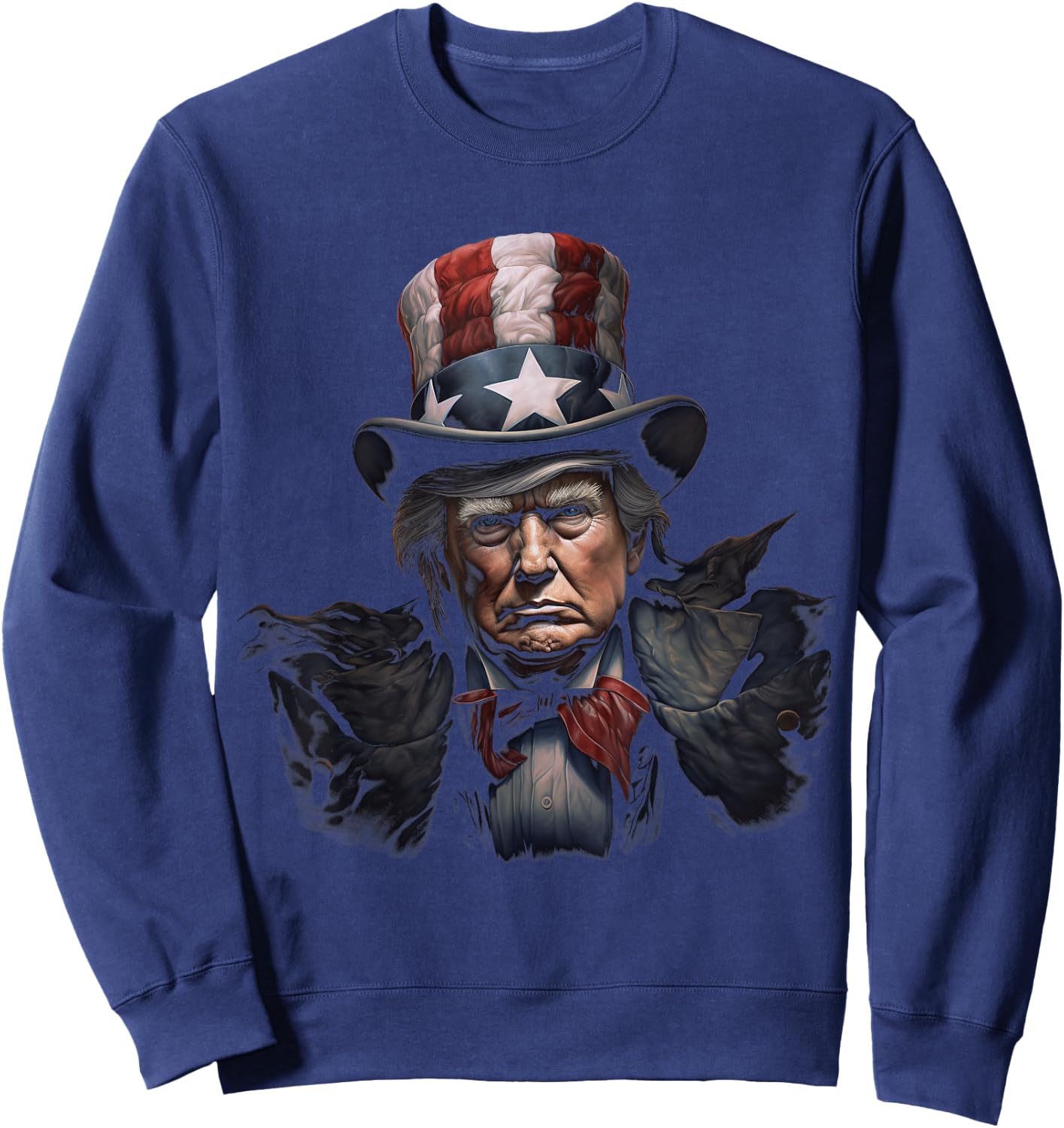 Trump Uncle Sam Sweatshirt - Sweatshirt | Navy