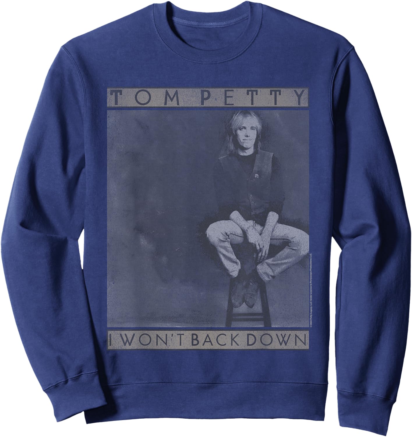 Popfunk Tom Petty I Won't Back Down , Small Sweatshirt - Sweatshirt | Navy