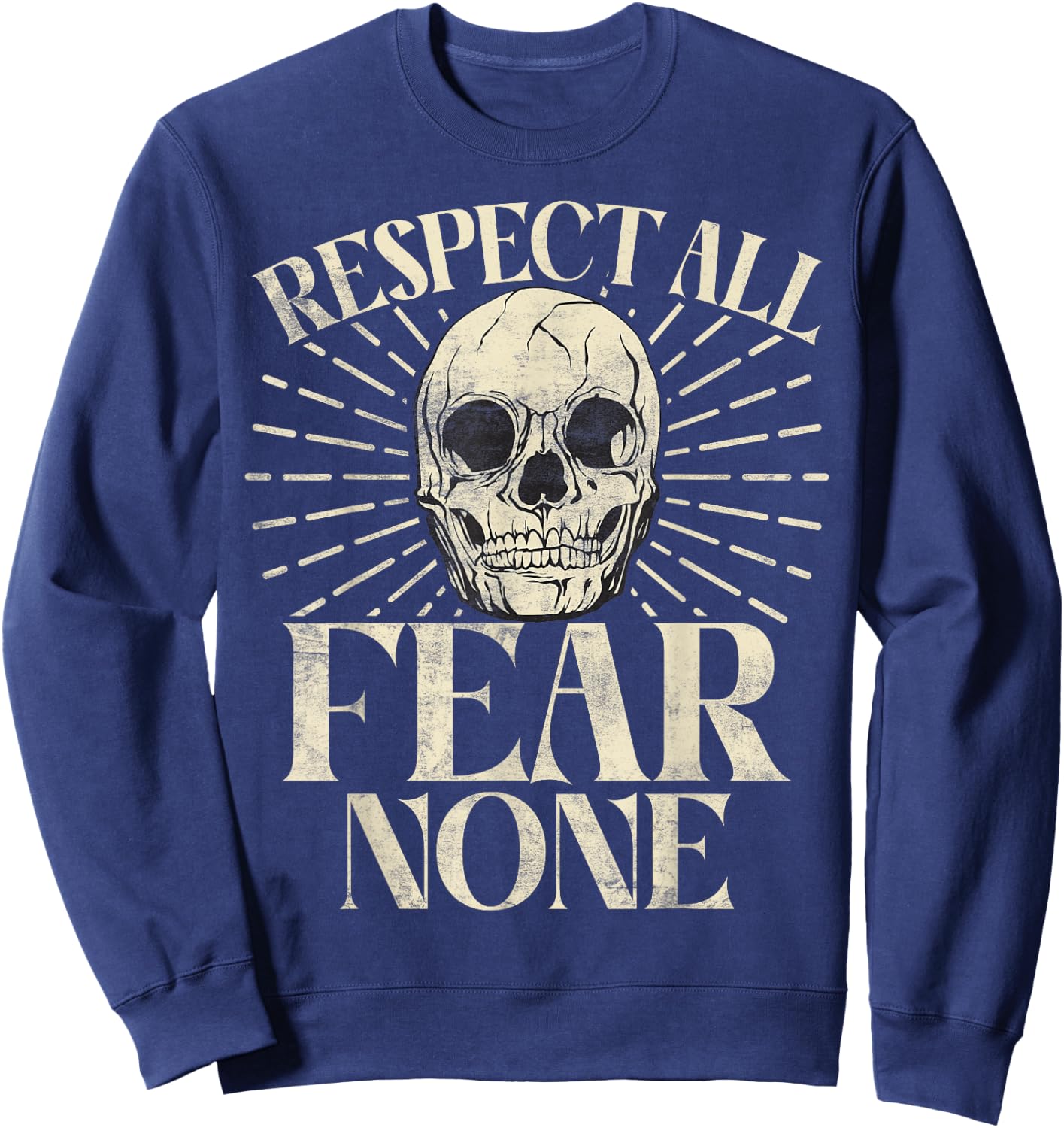 Respect all Fear None Sport Team Sweatshirt - Sweatshirt | Navy