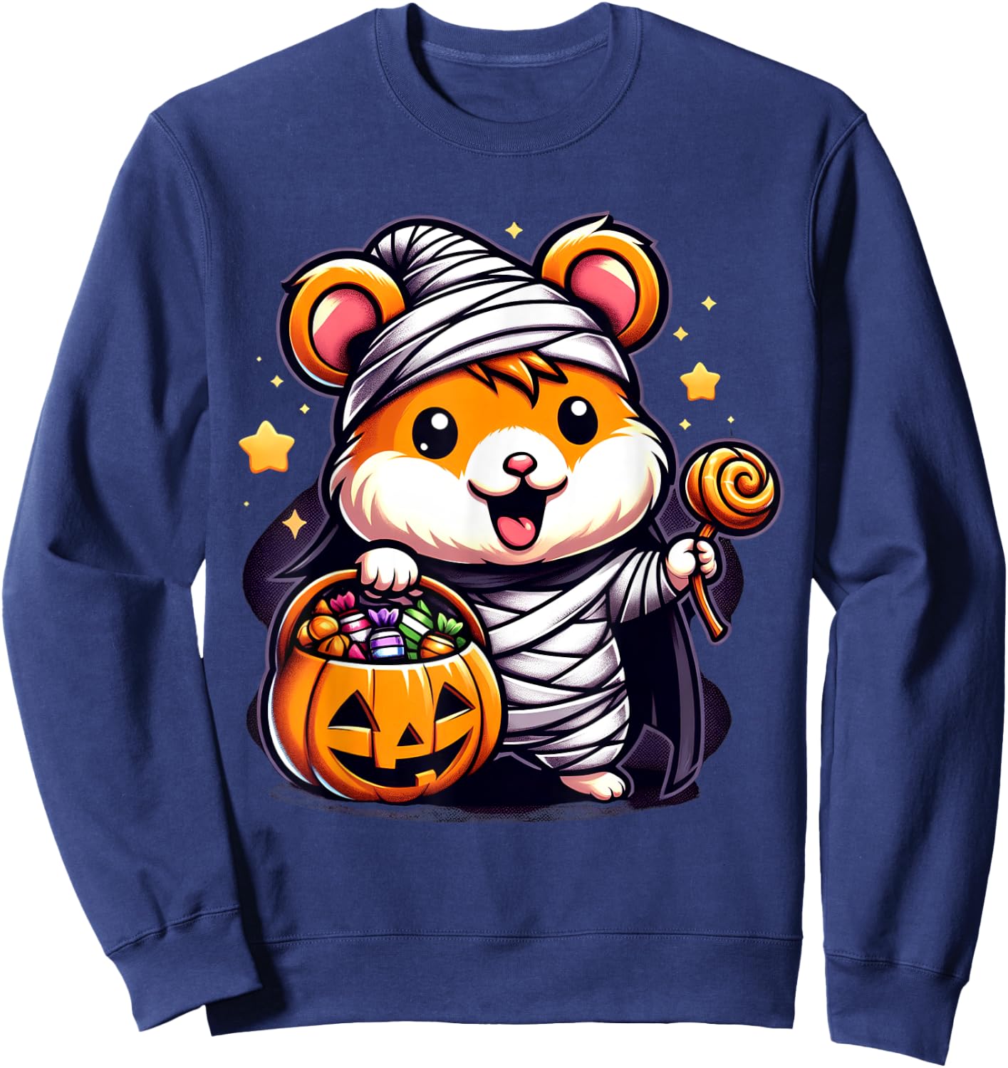 Cute Hamster Halloween Costume Toddler Kids Boys & Girls Sweatshirt - Sweatshirt | Navy