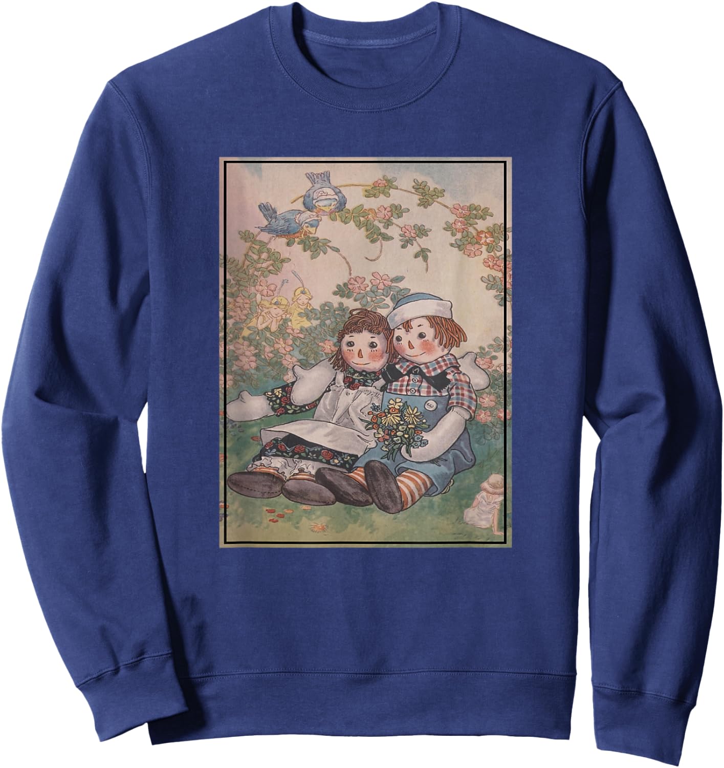 Raggedy Ann & Andy in The Flower Garden Sweatshirt - Sweatshirt | Navy