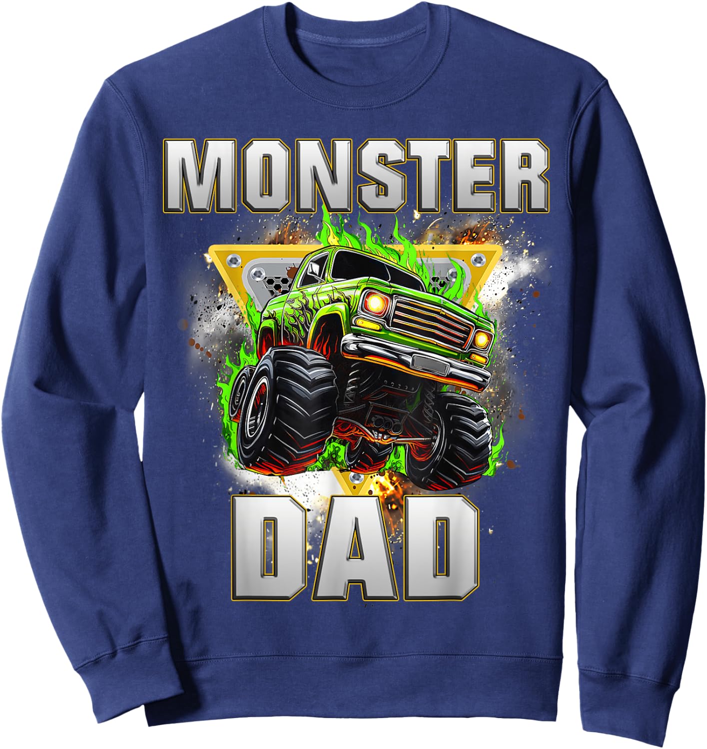 Monster Truck Dad Monster Truck Are My Jam Adults Kids Sweatshirt - Sweatshirt | Navy