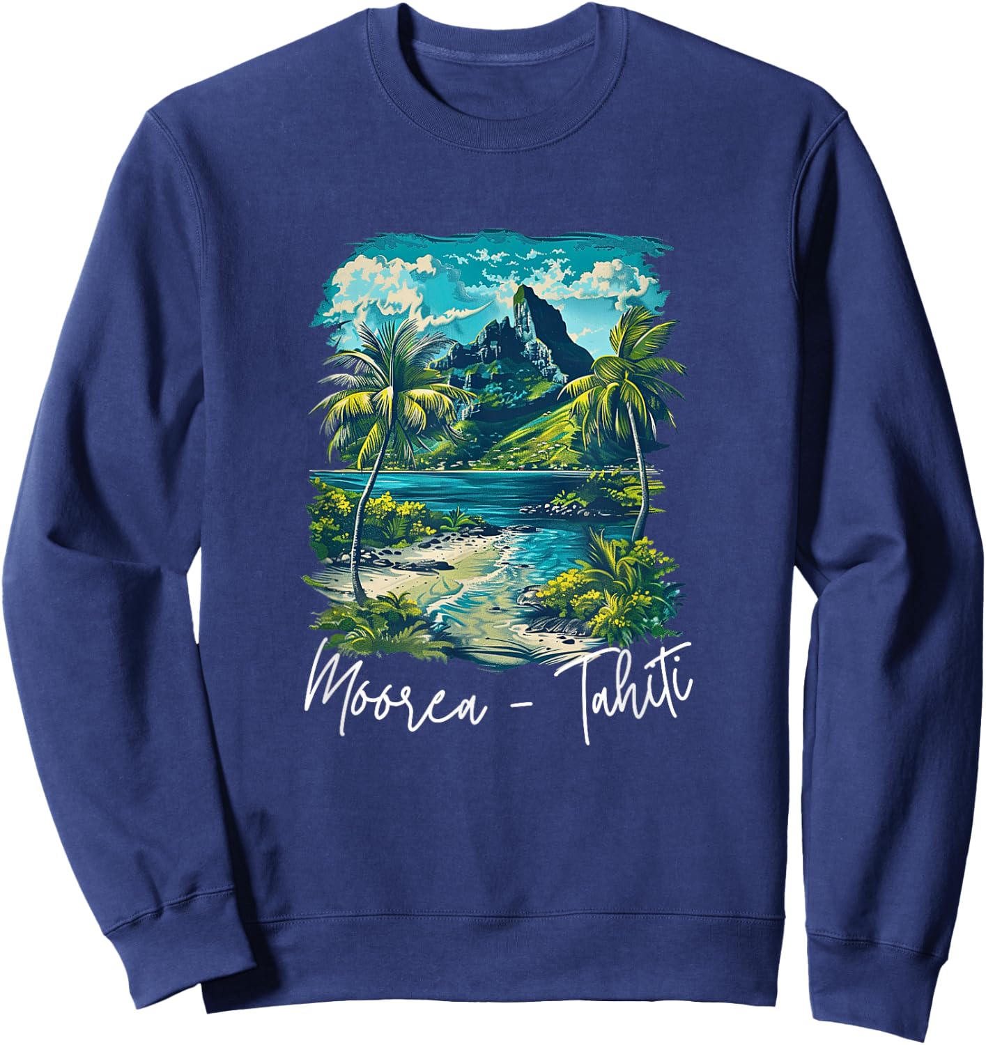 French Polynesia Moorea Tahiti Sweatshirt - Sweatshirt | Navy