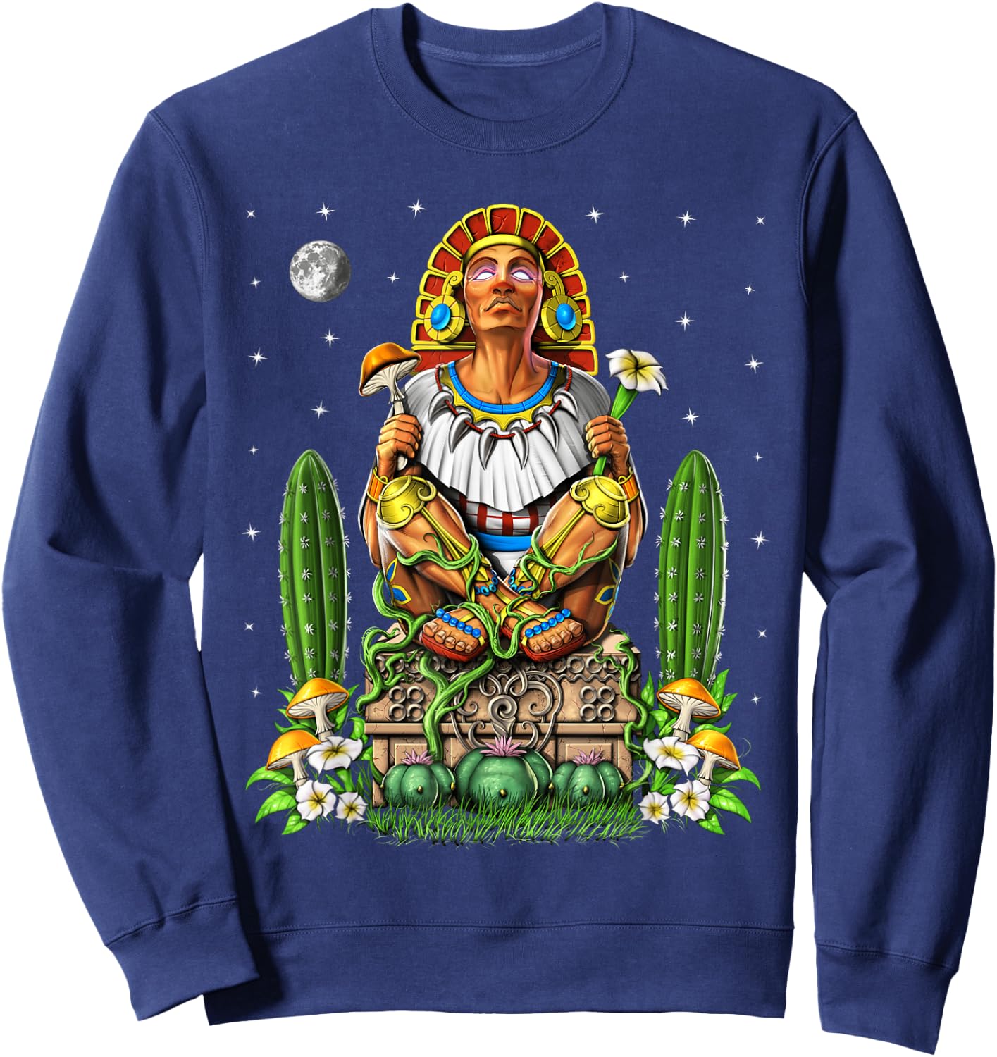 Aztec God Xochipilli Aztec Mythology Gods Sweatshirt - Sweatshirt | Navy