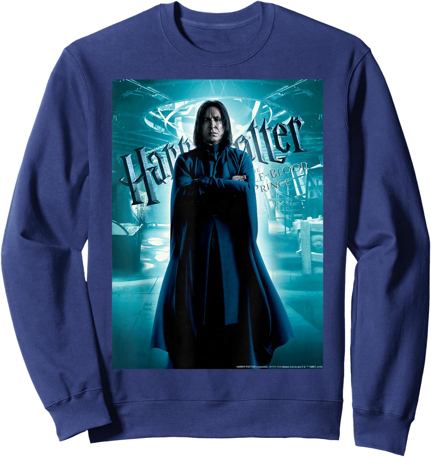 Harry Potter Half-Blood Prince Snape Character Poster Sweatshirt - Sweatshirt | Navy