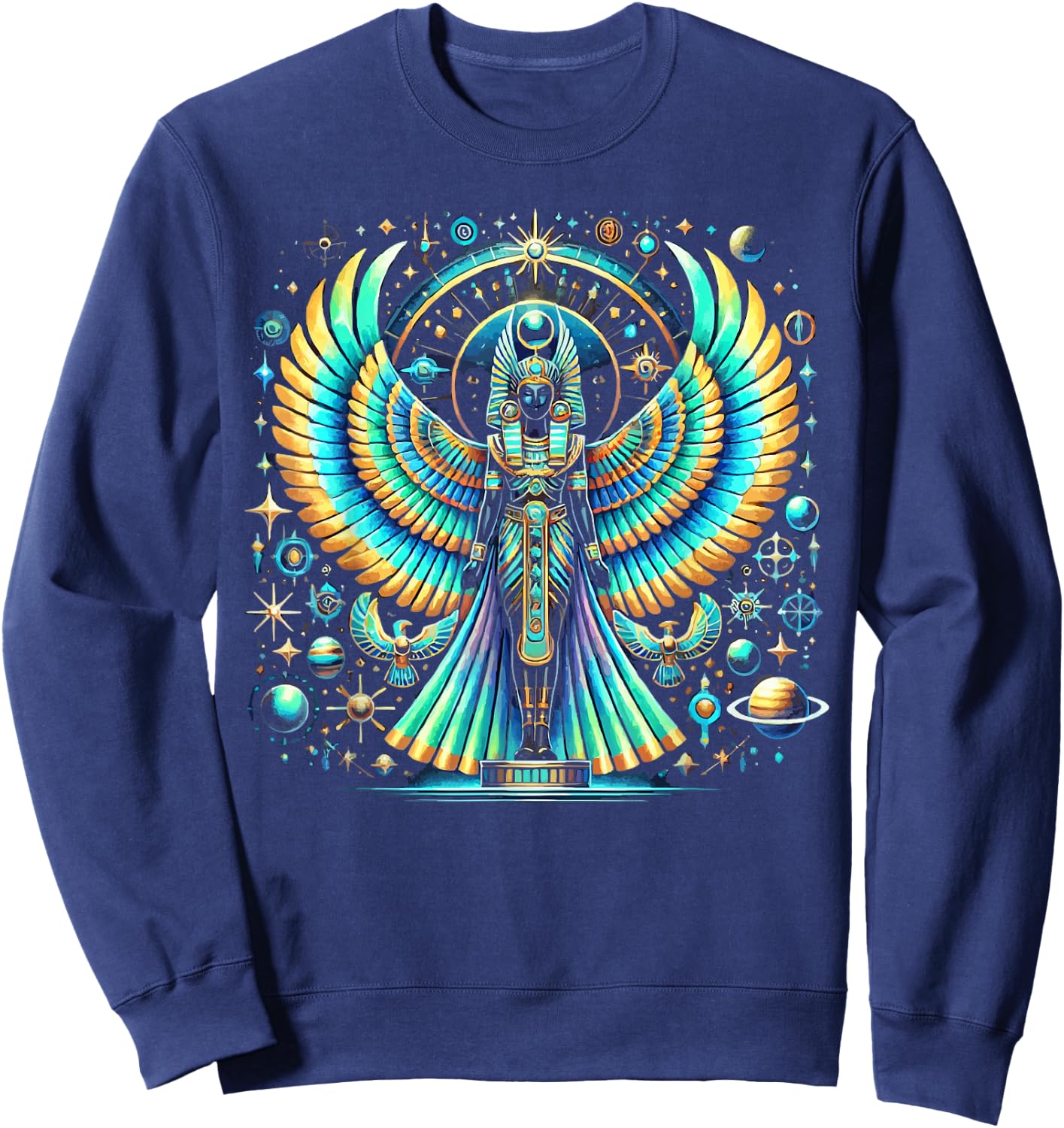 Thoth Egyptian God Egyptian Mythology Pyramid Ancient Egypt Sweatshirt - Sweatshirt | Navy