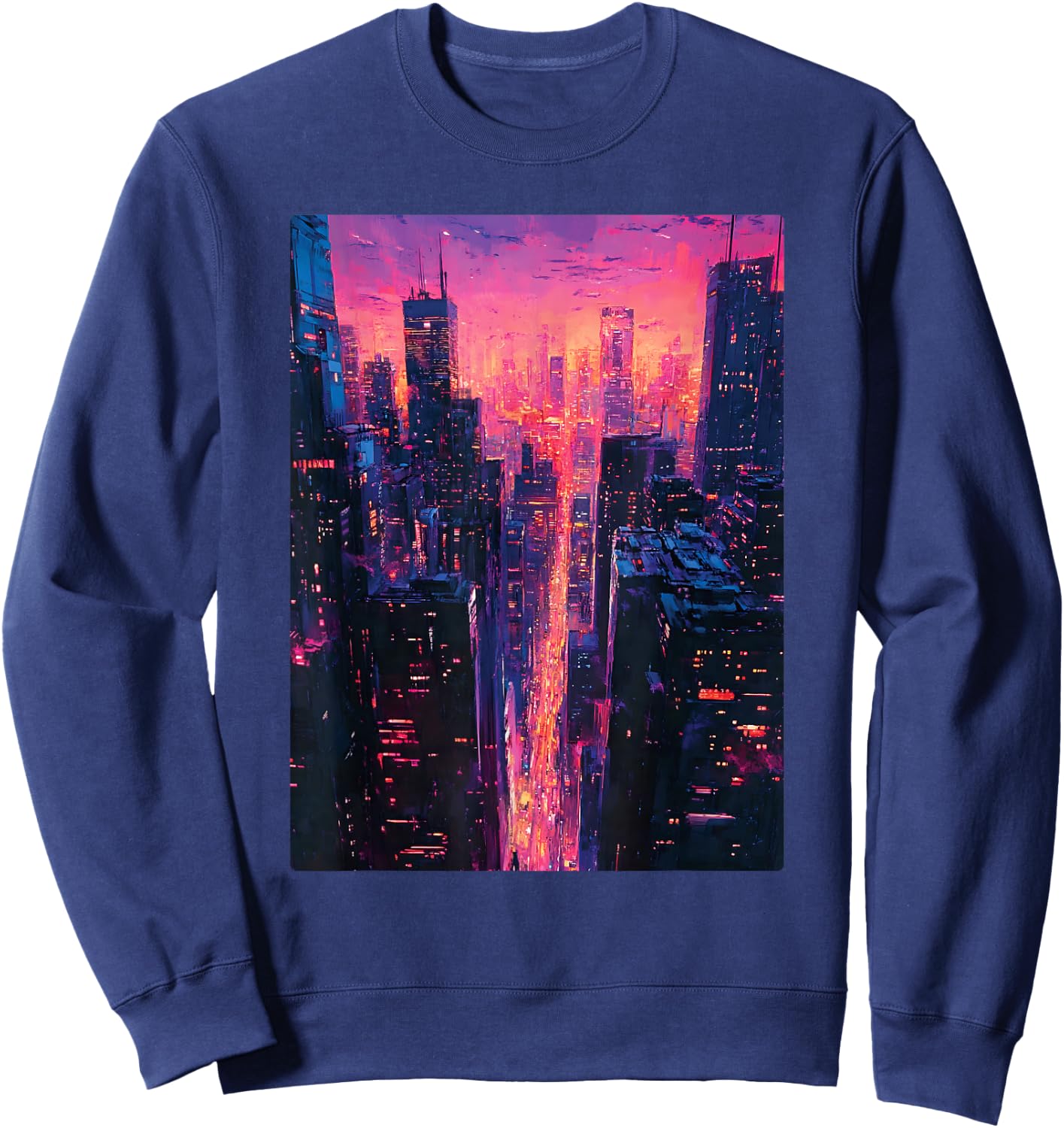 Vaporwave Sweatshirt - Sweatshirt | Navy
